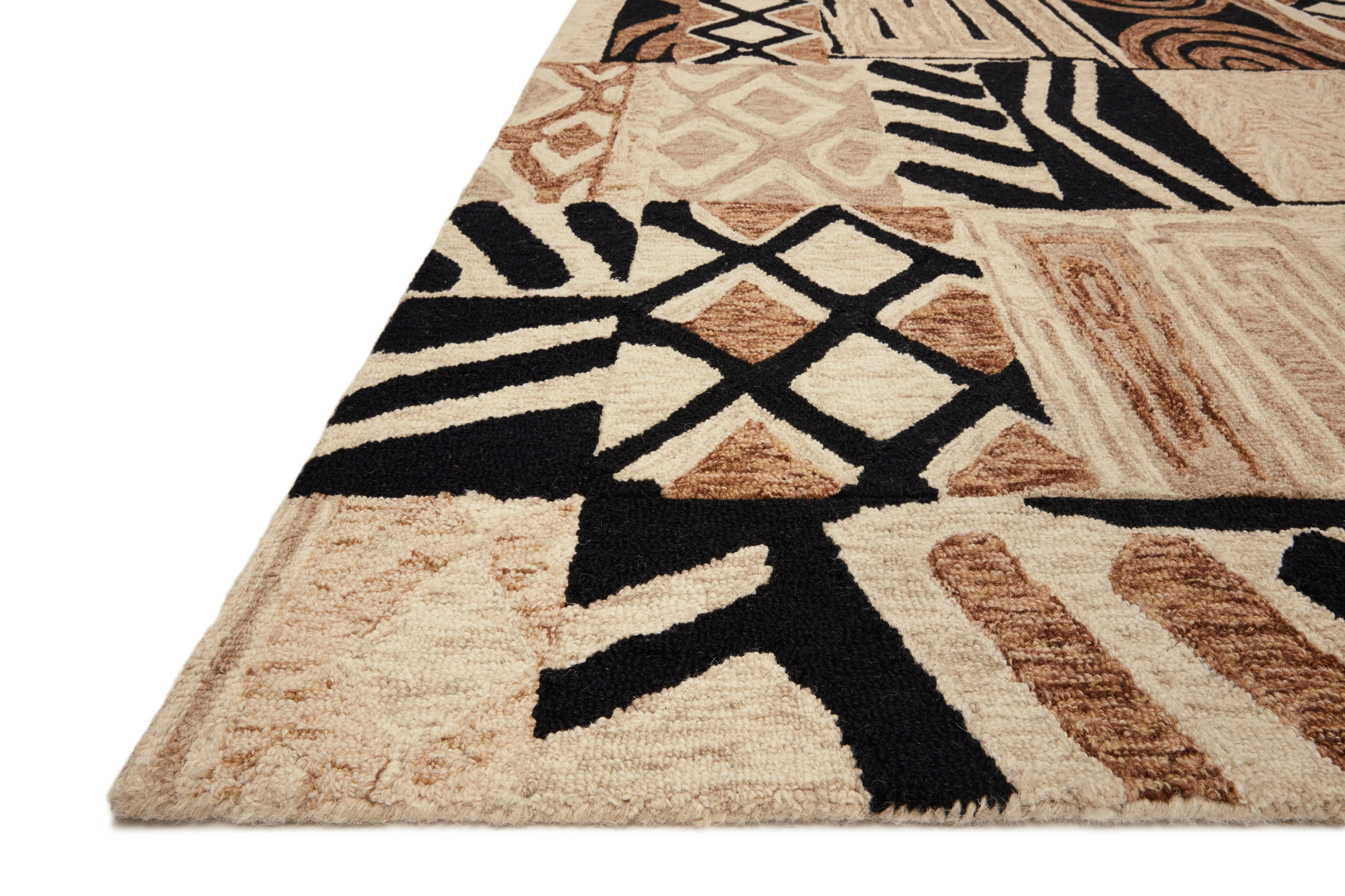 Loloi Nala Collection - Contemporary Hand Tufted Rug in Tobacco & Natural (NAL-02)