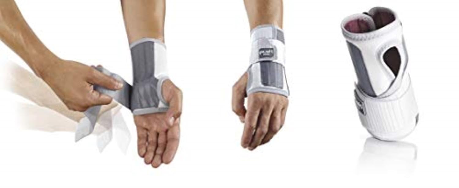 PUSH med Wrist Brace Splint provides Pain Relief from Wrist Injuries, Tendinitis, Arthritis, CTS & More (Size 4 - Left)