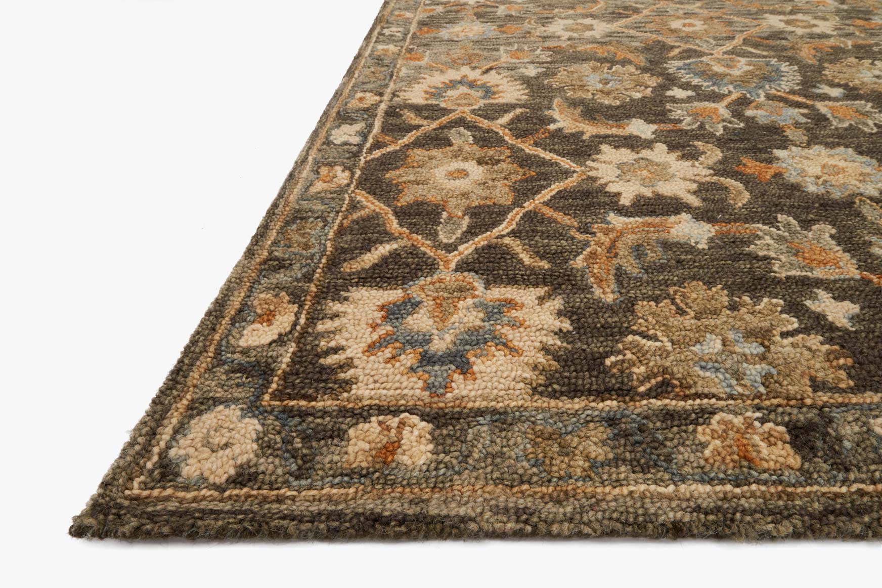 Loloi Victoria Collection - Traditional Hooked Rug in Dk Taupe (VK-08)