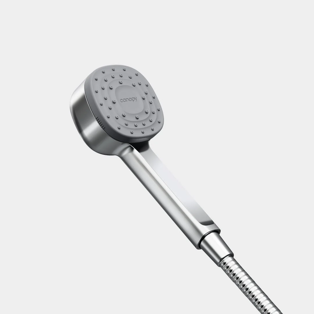 Canopy Handheld Filtered Tool-Free Showerhead with Felt Diffuser