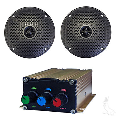Bluetooth Audio Package with Bluetooth Enabled AMP and 5′′ Speaker Set