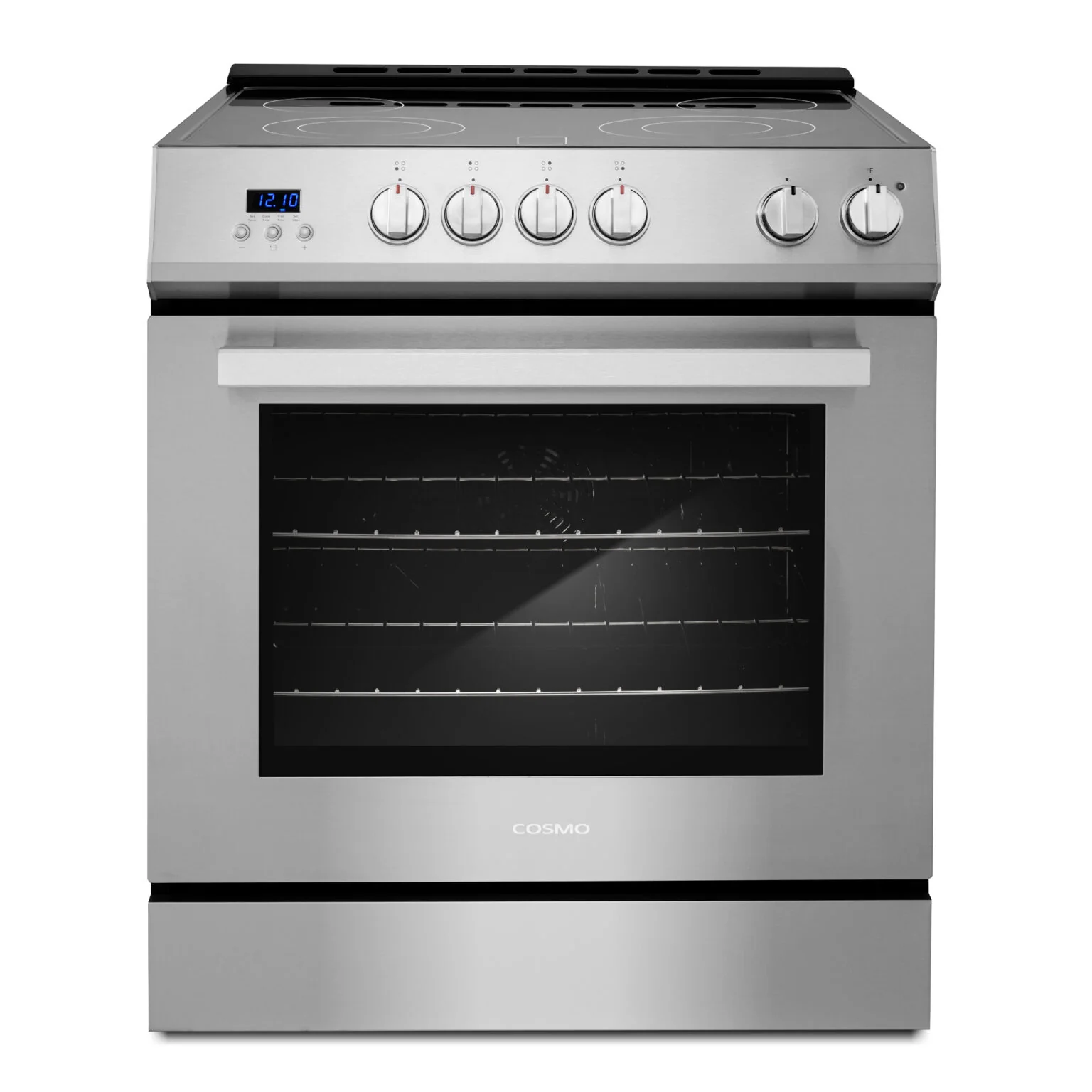 Cosmo 30-Inch High End Style Electric Range with 4 Burners and 5.0 Cu Ft. Convection Oven in Stainless Steel (COS-ERD304K)