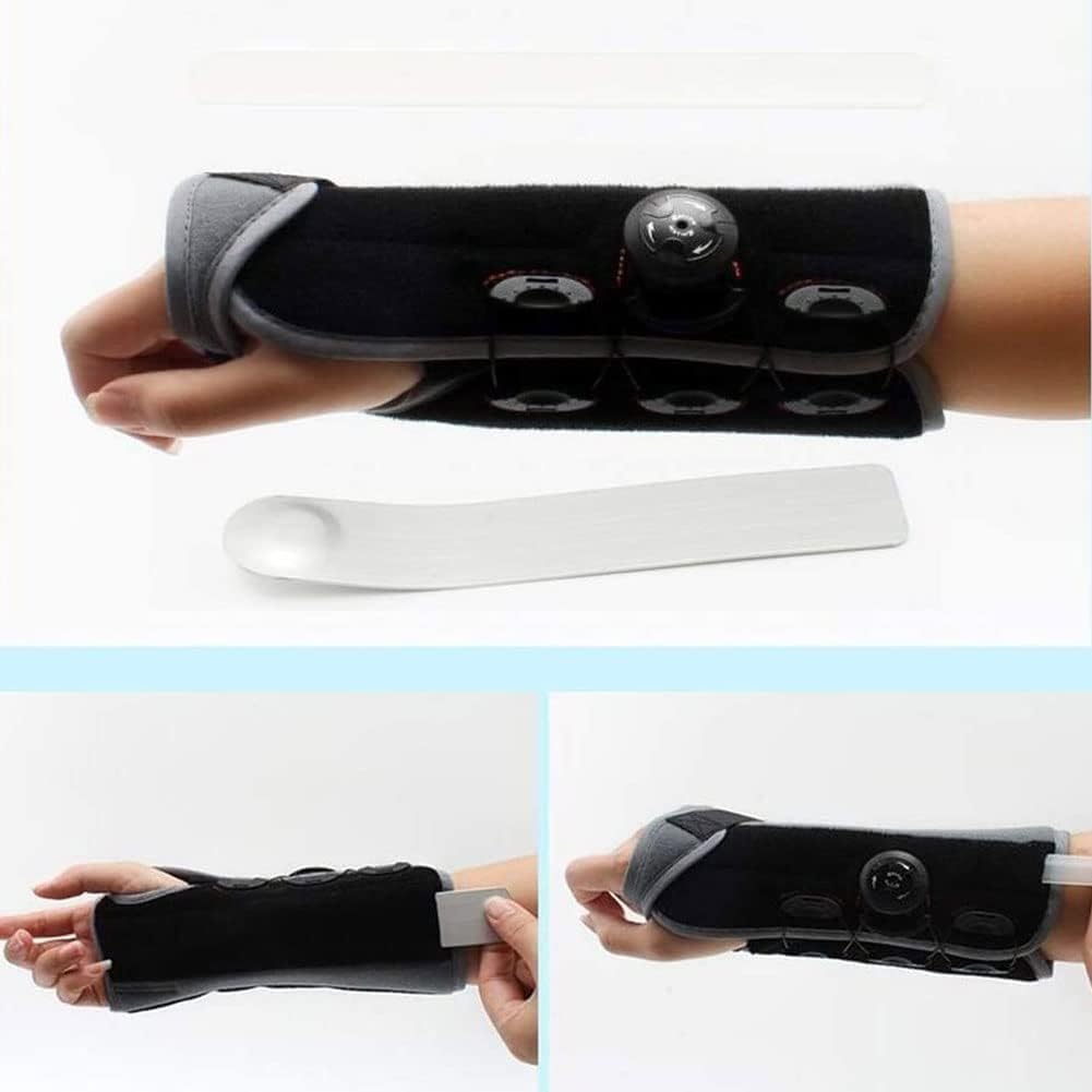 FoRes Wrist Support Splint Wrist Support Brace With Steel Plate Support Rotating Adjustment Intensity For Carpal Tunnel Syndrome For Arthritis, Tendonitis (Color : Left Hand)