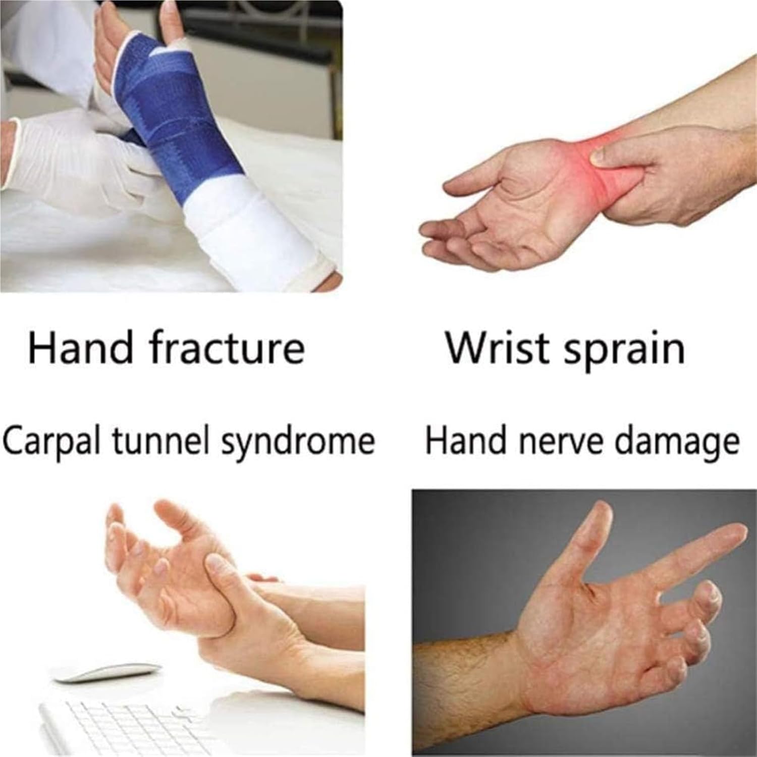 Finger Training Board, Resting Hand Splint Night Wrist Thumb Immobilizer Support, Soft Functional Resting Hand Splint for Flexion Contractures, Comfortably Stretch.(Right)