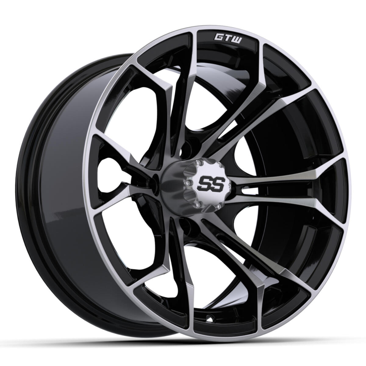 14′′ GTW® Spyder Wheel – Black with Machined Accents