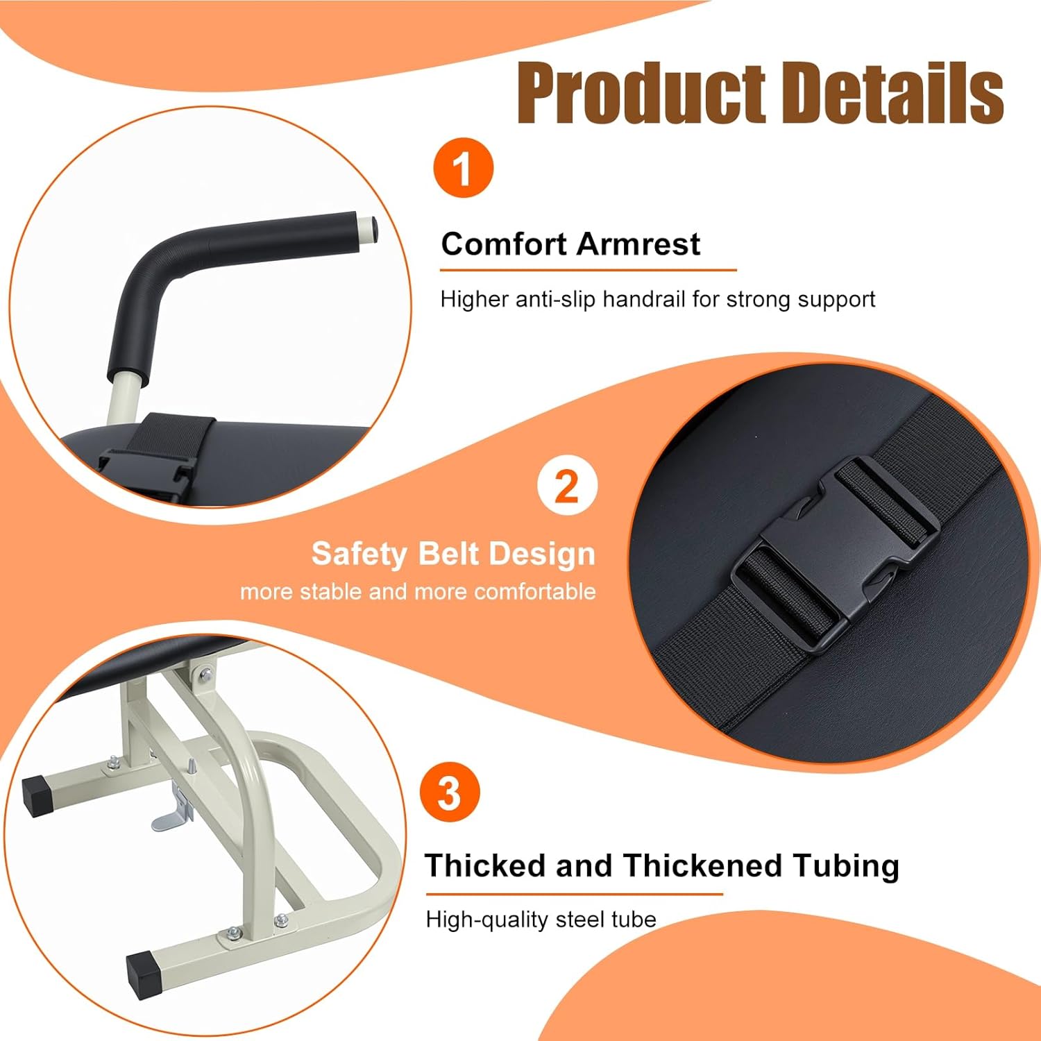 Manual Traction Bed,Manual Lumbar Decompression Device, Home Use Back Stretcher for Pain Relief, 330 lbs Capacity, Targets Neck, Shoulder & Sciatica, Compact for Home/Gym/Office