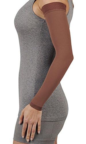 Juzo Soft 2001CG Armsleeve 20-30mmHg w/ Silicone Top Band Model: 2001MXCG - MAX, Size: I - Extra Small, Length: L-Long, Color: Chestnut 23