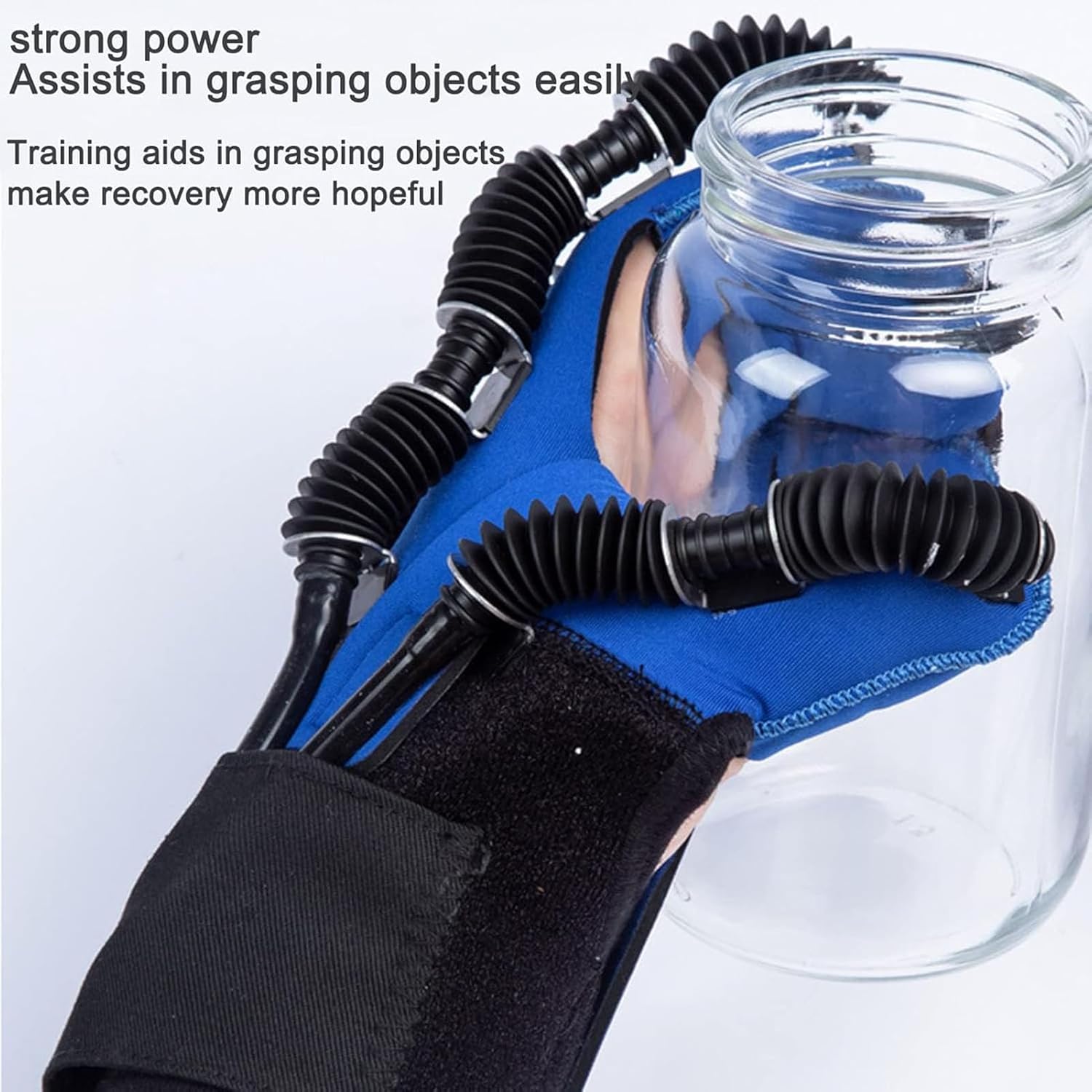 GaRcan Rehabilitation Robot Gloves,Hemiplegia Finger Trainer Stroke Hand Splint Assistive Training Equipment,Suitable for Office, Outdoor,Home,Relieve Hand Fatigue,Stiffness (Right L)