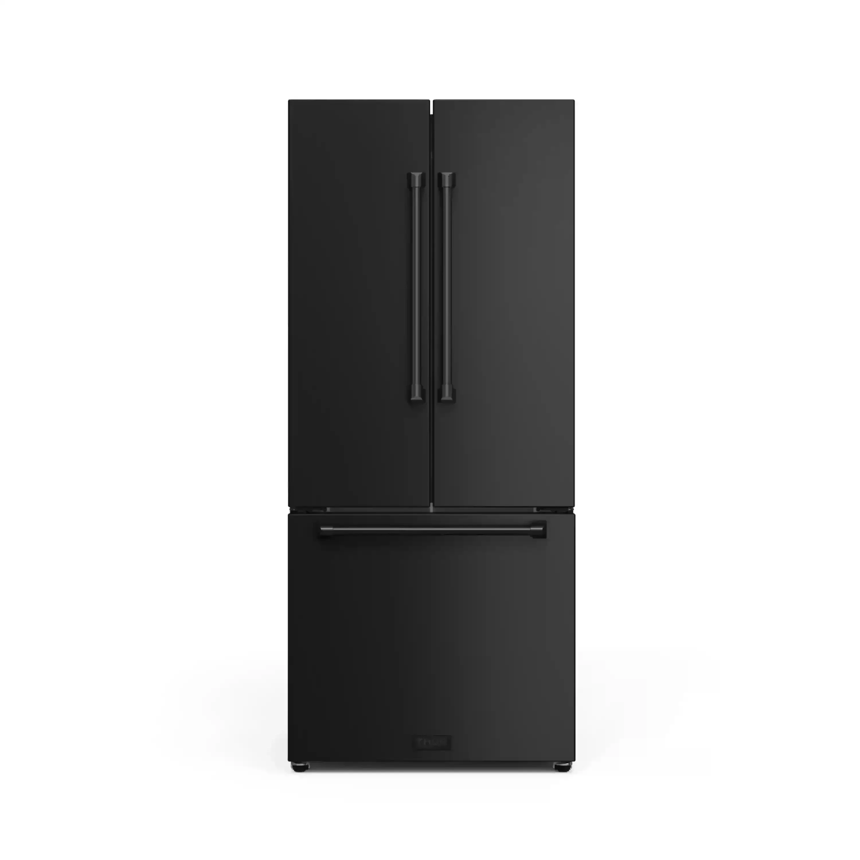 Gordon Ramsay by Thor Kitchen 30-Inch 17.5 cu ft French Door Counter Depth Refrigerator with Ice Maker in Black (RF3017FFD00)