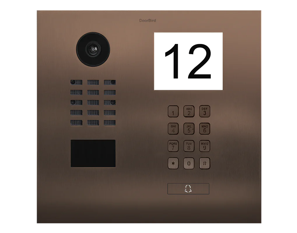 DoorBird D2101IKH IP Video Door Station, 1 Call Button in Bronze