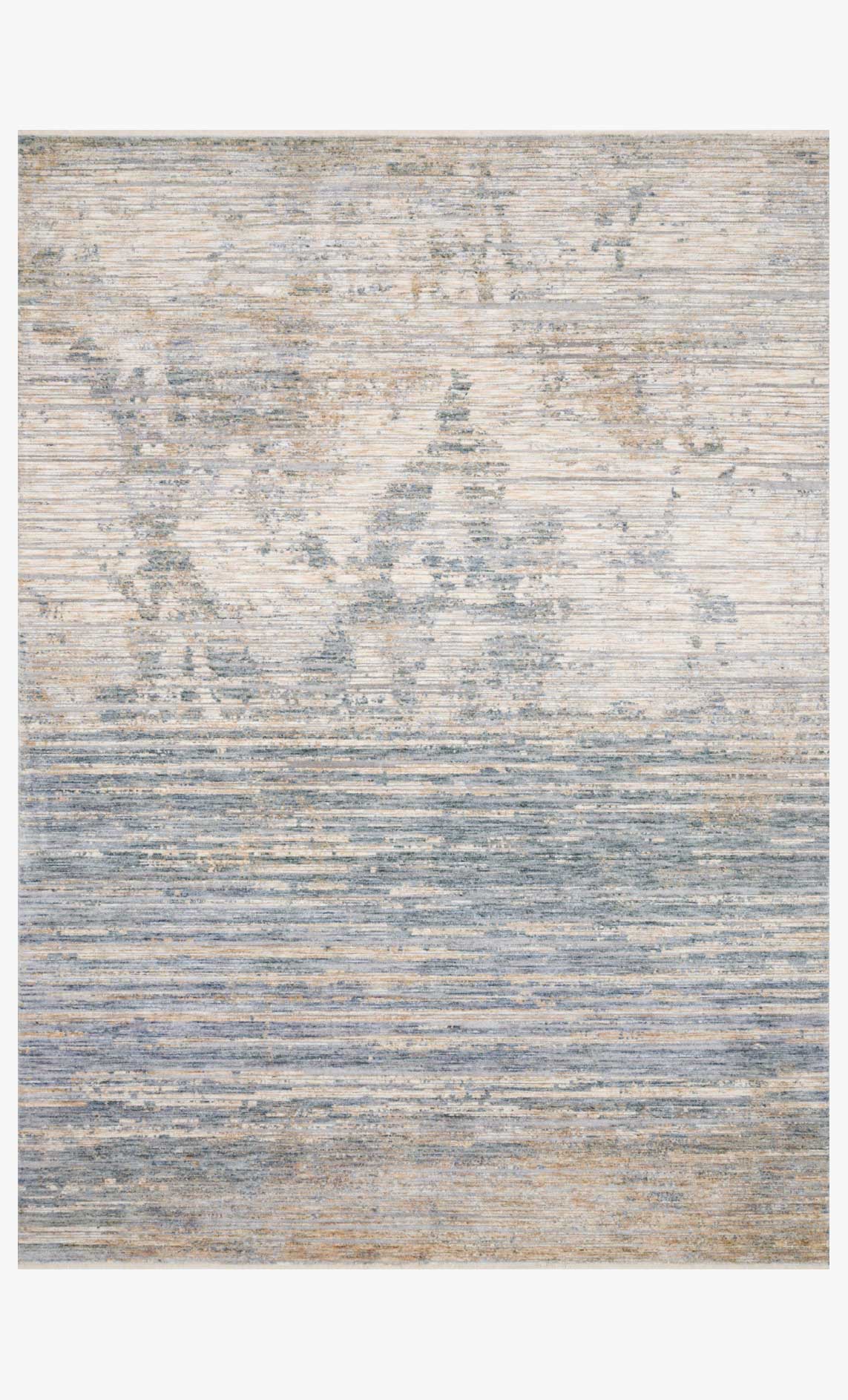 Loloi Pandora Collection - Traditional Power Loomed Rug in Ivory & Blue (PAN-06)