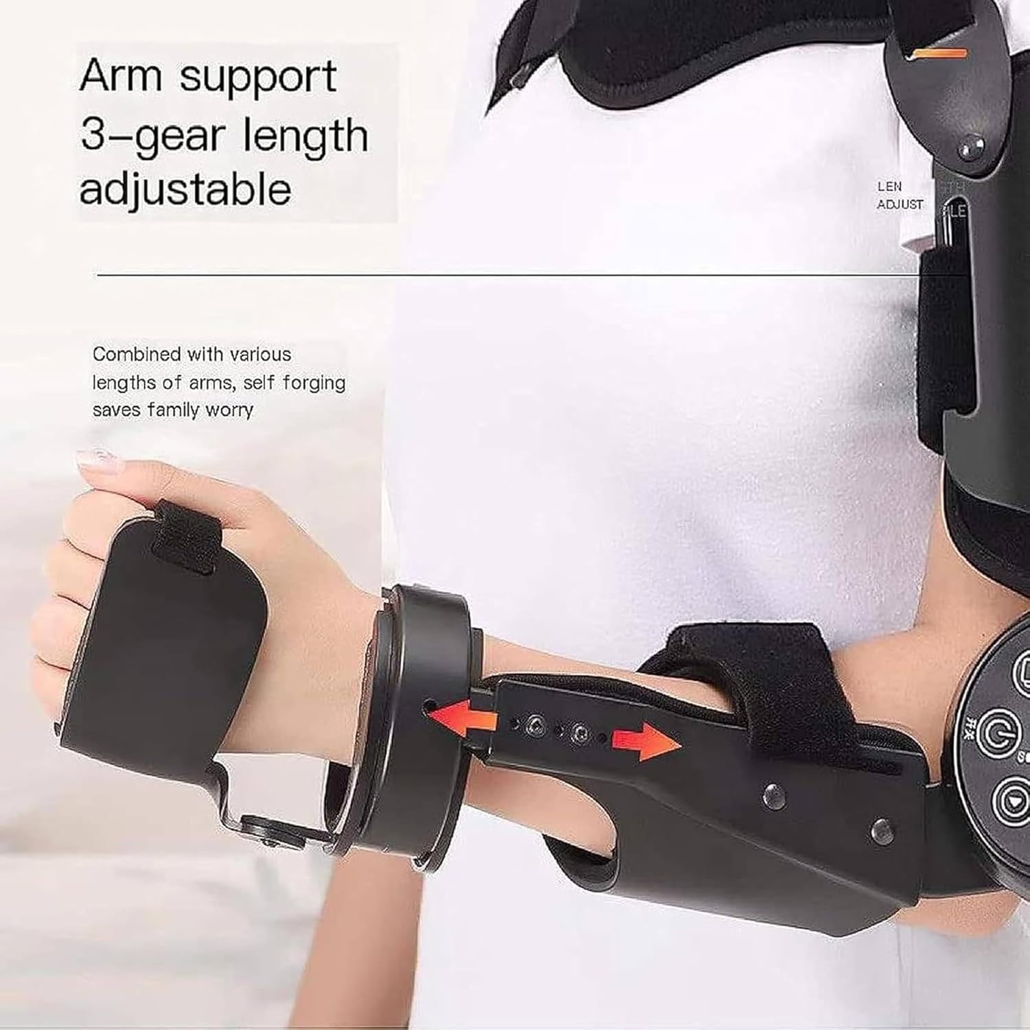 Electric Elbow Joint Rehabilitation Device, Medical Prescription Elbow Brace, Shoulder Sling Stabilizer, Arm Flexion and Extension Trainer Elbow Protector, for Stroke Hemiplegia Patients