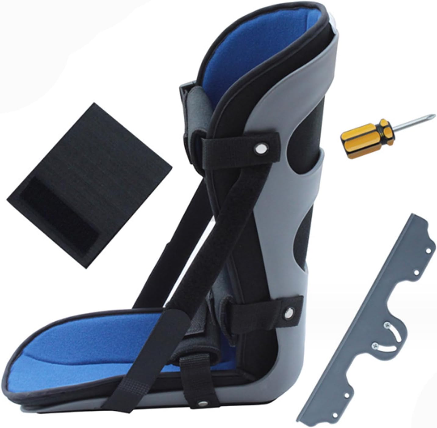 HUANGJUN Adjustable Plantar Fasciitis Night Foot Splint Achilles Tendonitis Brace for Fascia, Tendon and Postoperative Recovery for Men and Women,B,M