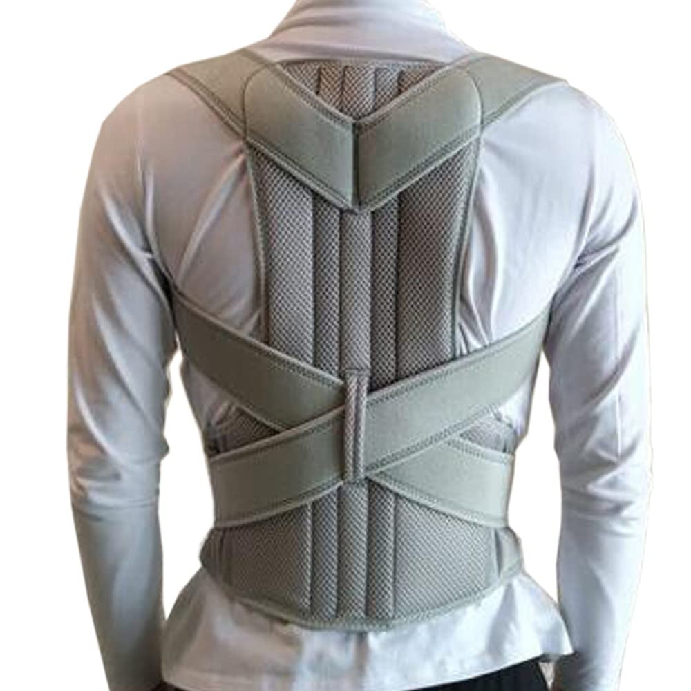 Alloy Bar Posture Corrector Trainer Waist Shoulder Back Brace Clavicle Support Slouching Hunching Adjustable(S code)