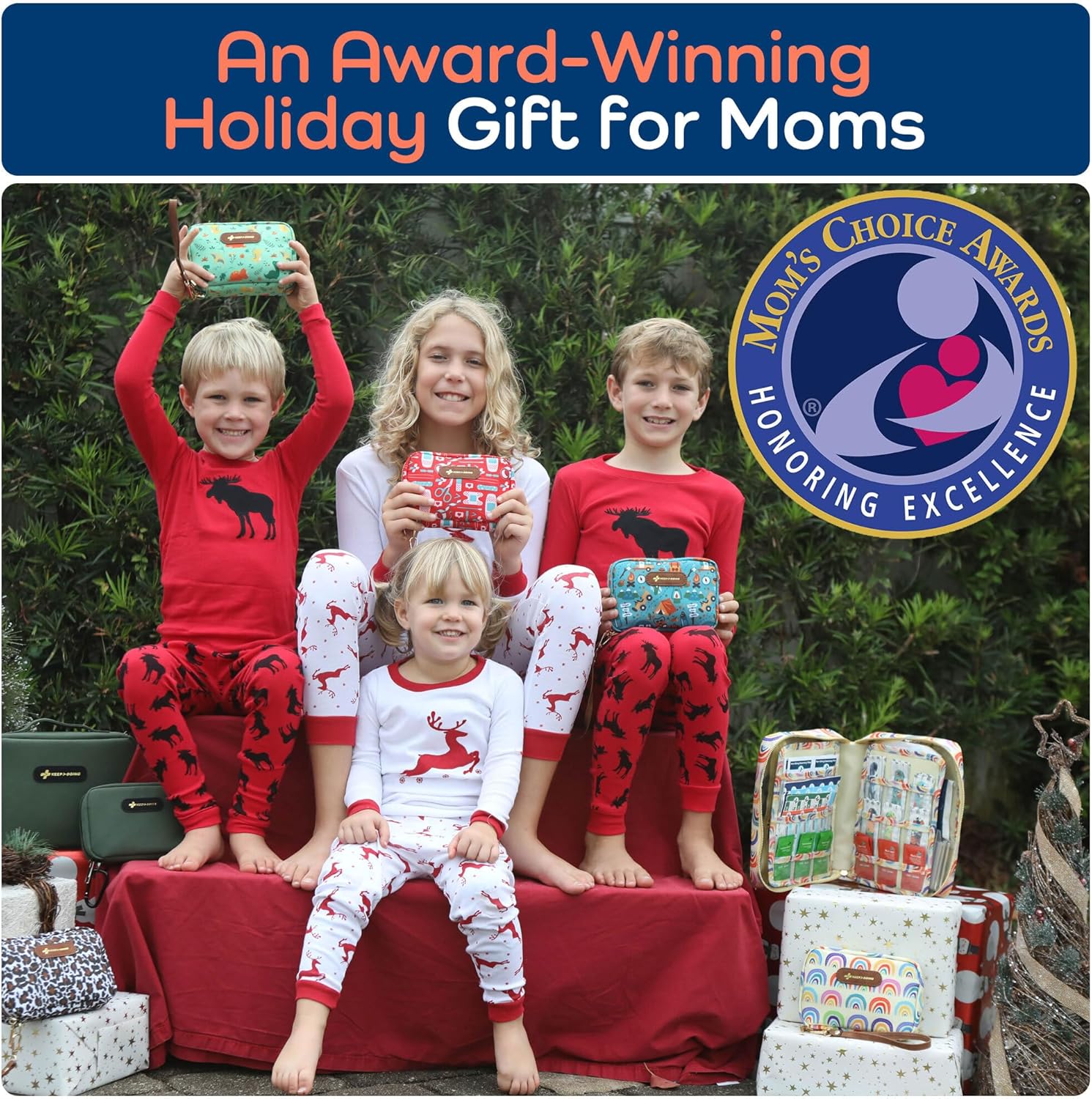 KeepGoing Large Home First Aid Kit for Kids – 270 Pc. for Car, Home, Dorm, & Boat with Latex-Free Bandages – 10 x 7 x 3.5 in. Travel First Aid Kit (Woodland)