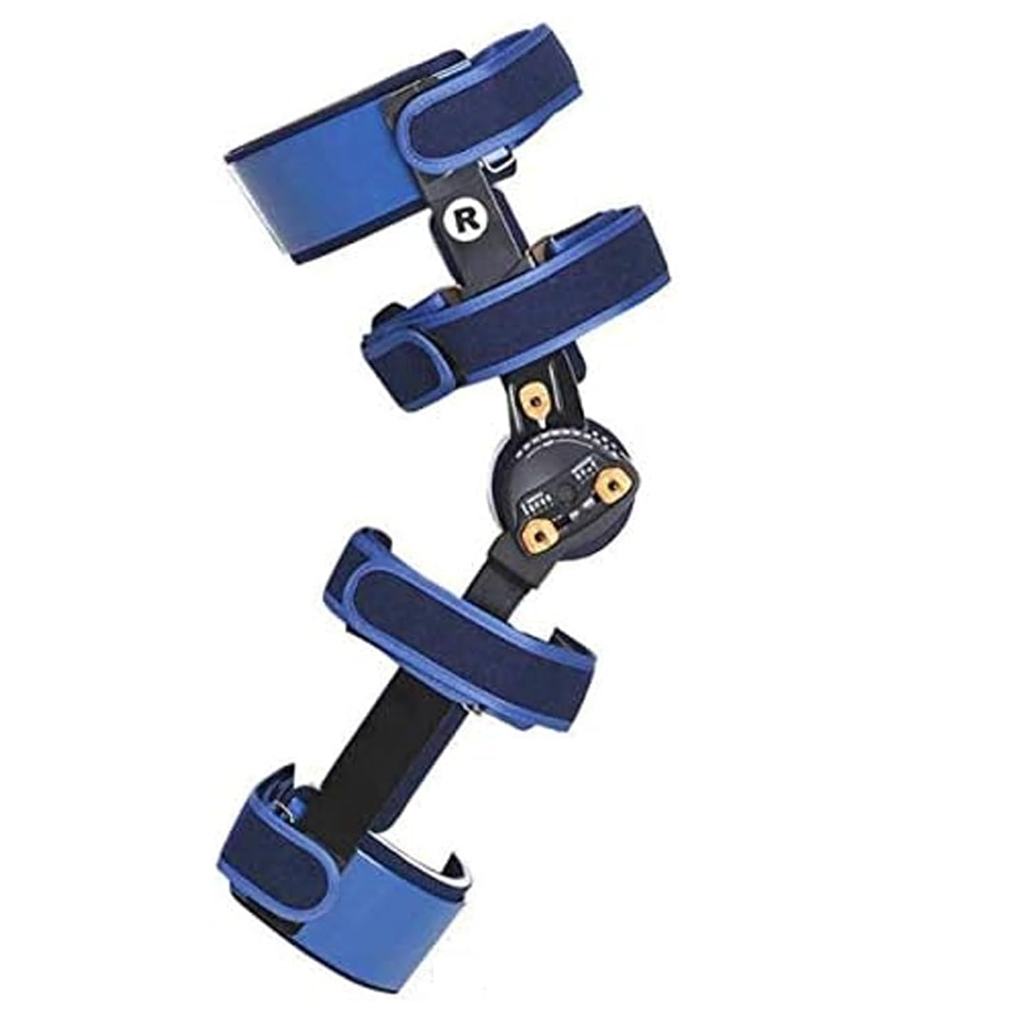 Adjustable Fixed Knee Foot Brace Orthosis Joint Thigh Calf Ankle Lower Limb Support Rehabilitation Device Hinged(