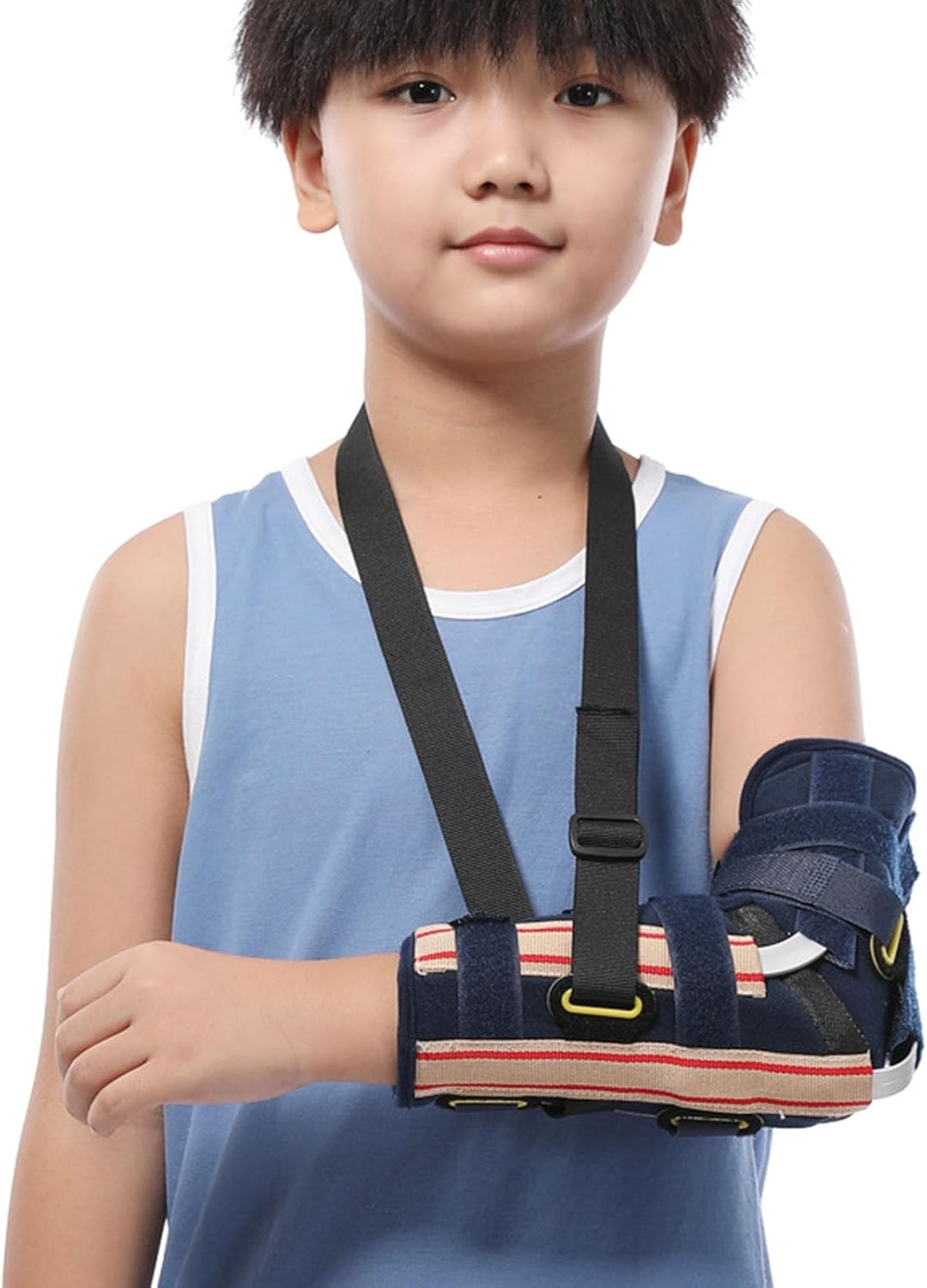 Arm Sling Shoulder Brace Support Ventilated Breathable Support Brace for Shoulder Injury for Kids, for Broken, Dislocated, Fracture,L-Large