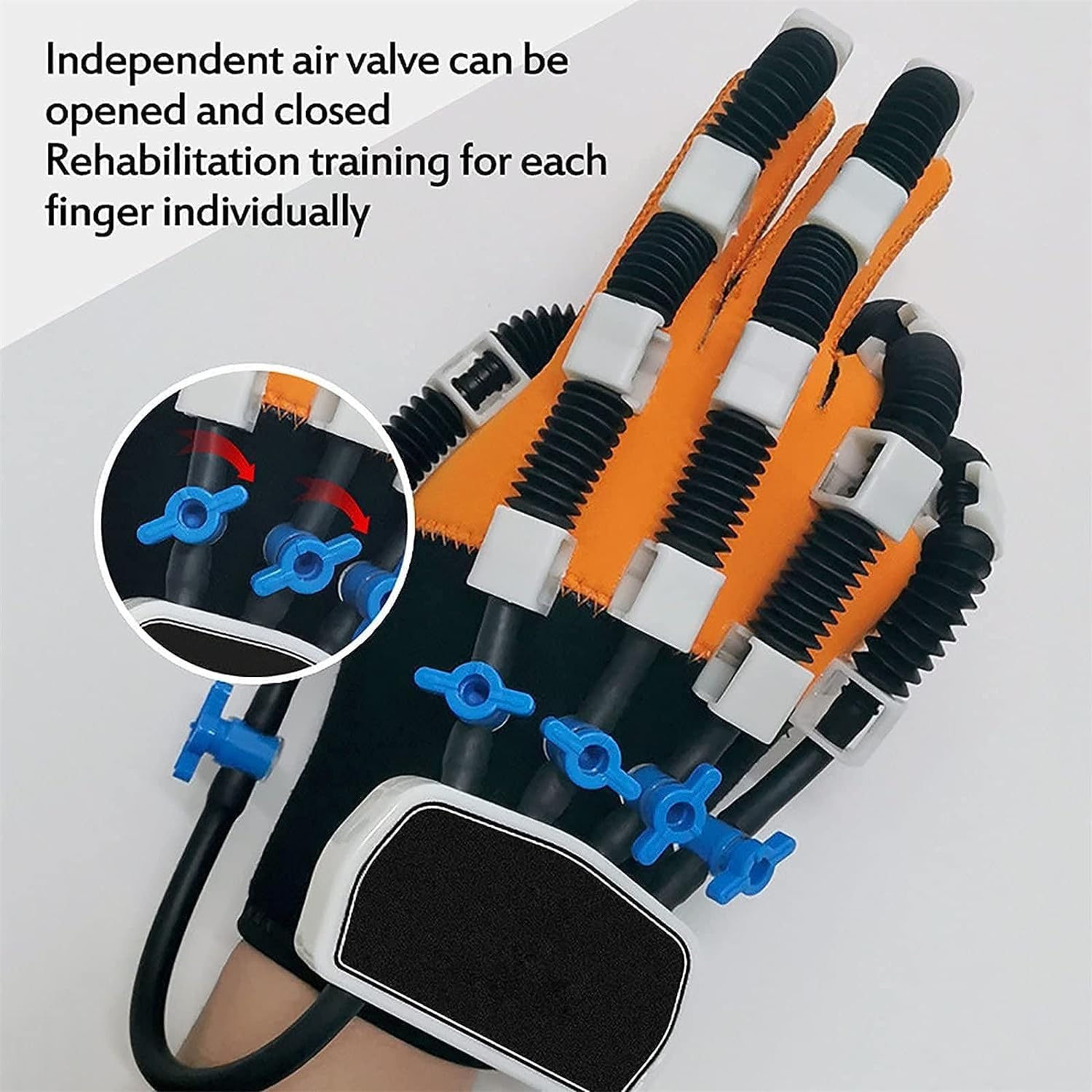 Hand Rehabilitation Robot Gloves Hemiplegia Finger Rehabilitation Trainer Robot Gloves， Hand Exercisers Stroke Recovery Therapy Equipment for Arthritis Hemiplegia and Stroke Patient (Color : Righthan
