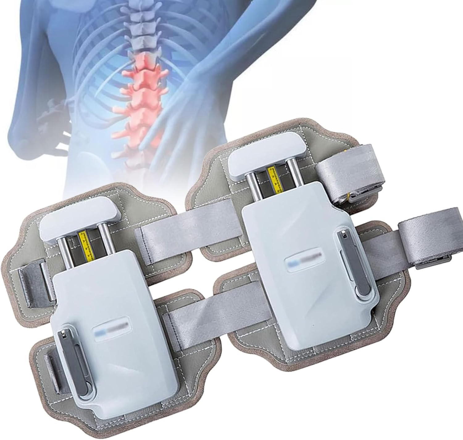 Lumbar Traction Decompression Back Belt,Spinal Lumbar Disc Traction Tractor Back Brace,Professional Lumbar Traction Device,for Back Spinal Pain Relief
