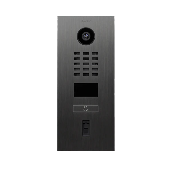 DoorBird D2101FV Fingerprint 50 IP Video Door Station, 1 Call Button in Titanium V4A