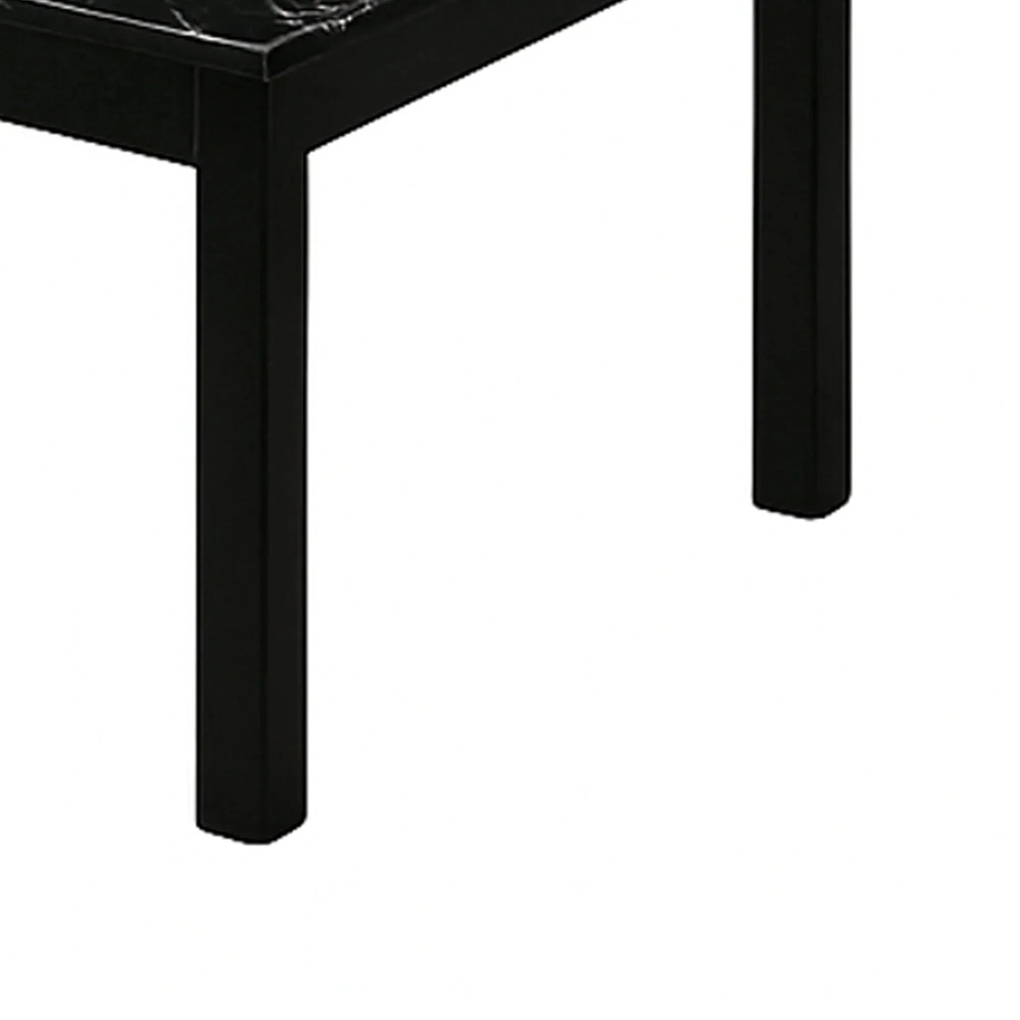 Parrot Uncle Findlay 3-Piece 47.5-Inch Rectangle Faux Marble Top Coffee Table Set with Solid Wood Legs