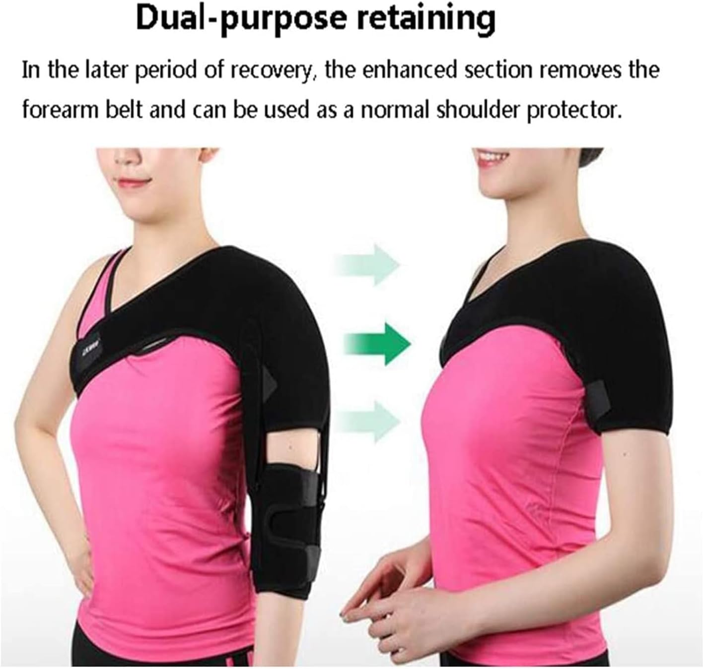 Shoulder Arm Sling Brace, Shoulder Brace Shoulder Strap Hemiplegia Subluxation Recovery Pain Relief for Torn Rotator Cuff/Dislocated Joint/Tendonitis/Bursitis/Arthritis. ﻿(Left)