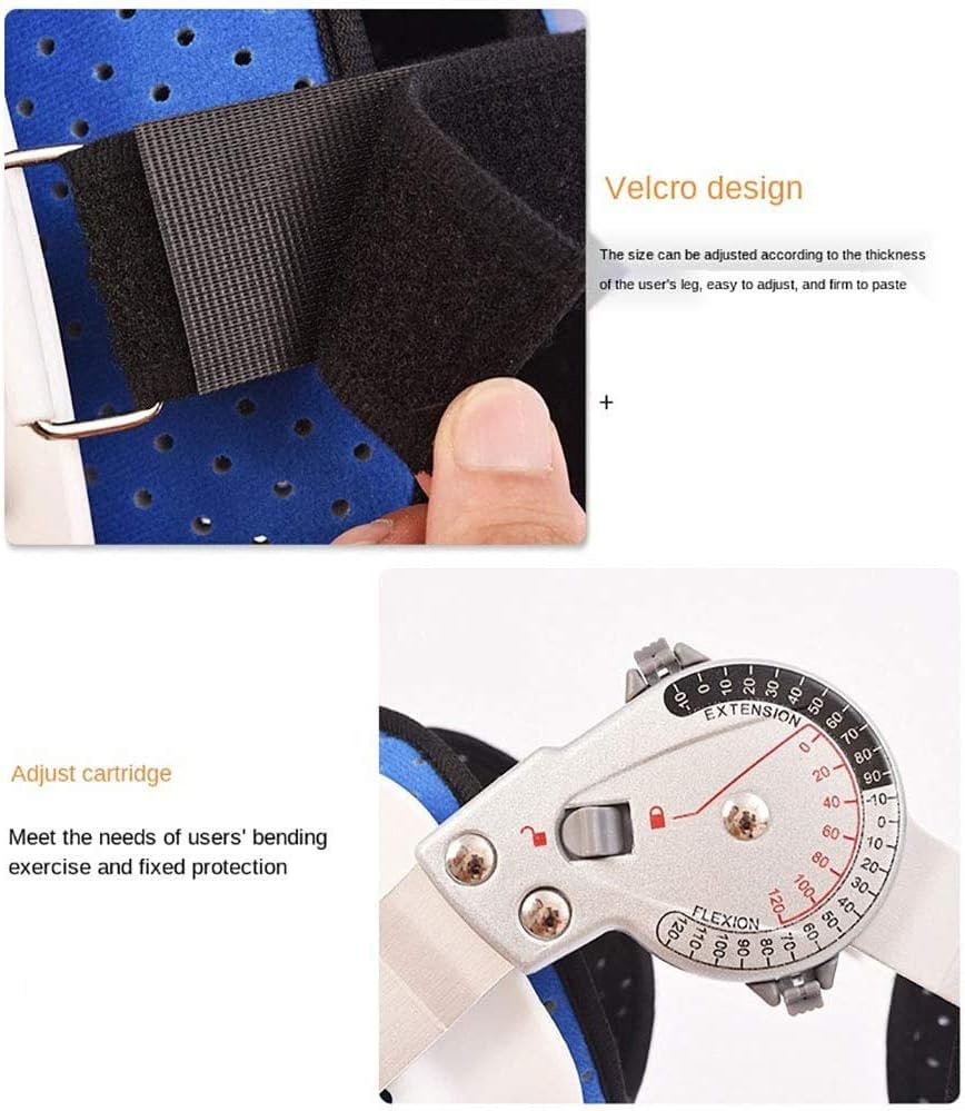 Hip Knee Ankle Foot Fixation Orthosis, Adjustable Hinged ROM Knee Hip Brace Leg Fracture Foot and Orthotics of Lower Limbs