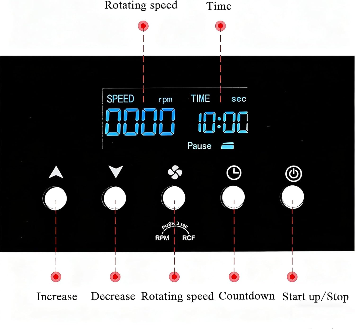 50ml*6/100ml*4/15ml*12 Centrifugal Barrel Machines,Intelligent Laboratory Centrifuge,Desktop Centrifuge for Laboratories (50ml*6)