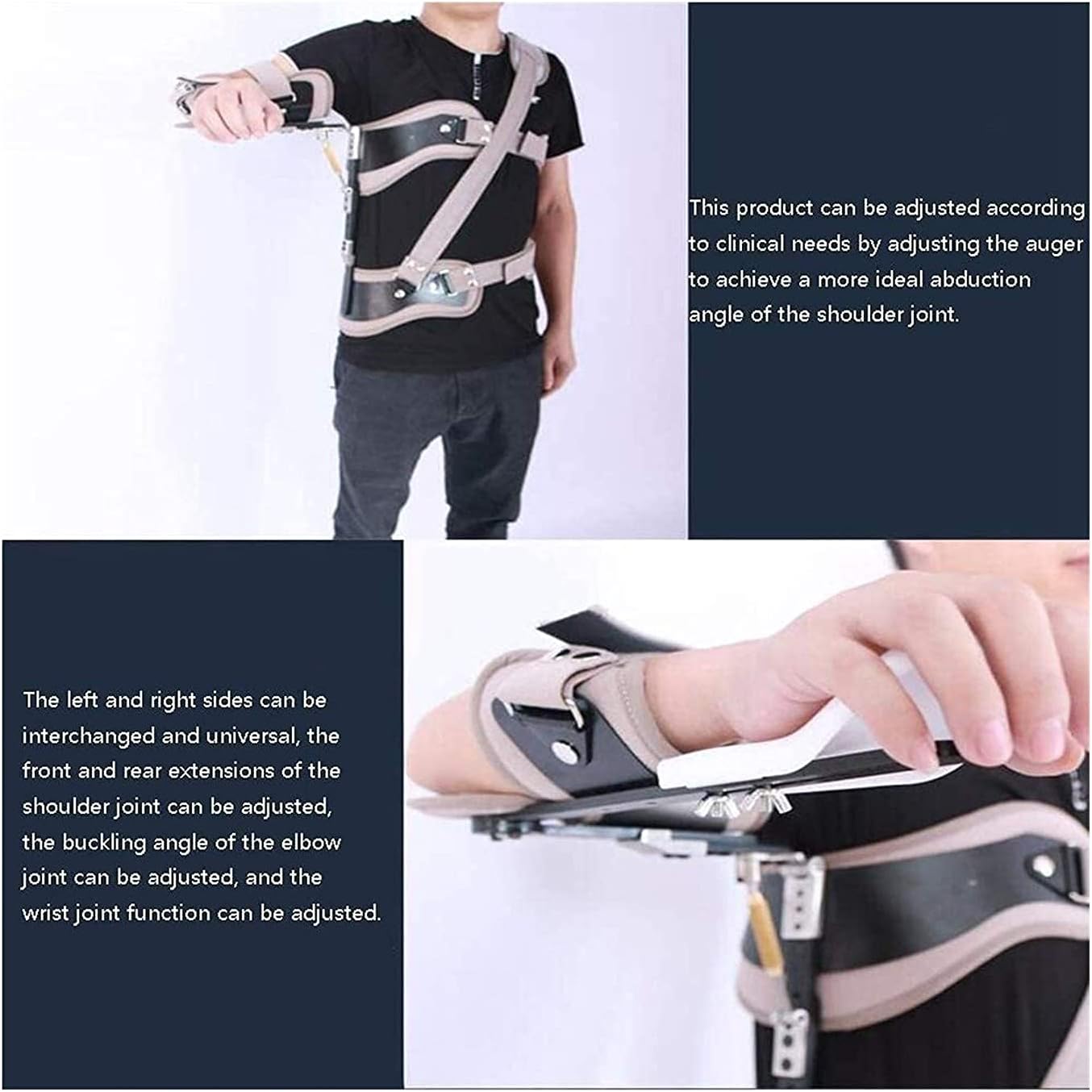 arm Sling Shoulder Sling arm Brace Shoulder immobilizer Left and Right Shoulder Supports Immobilizer Provides Excellent Support and Abduction Post Surgery After Rotator Cuff Repair