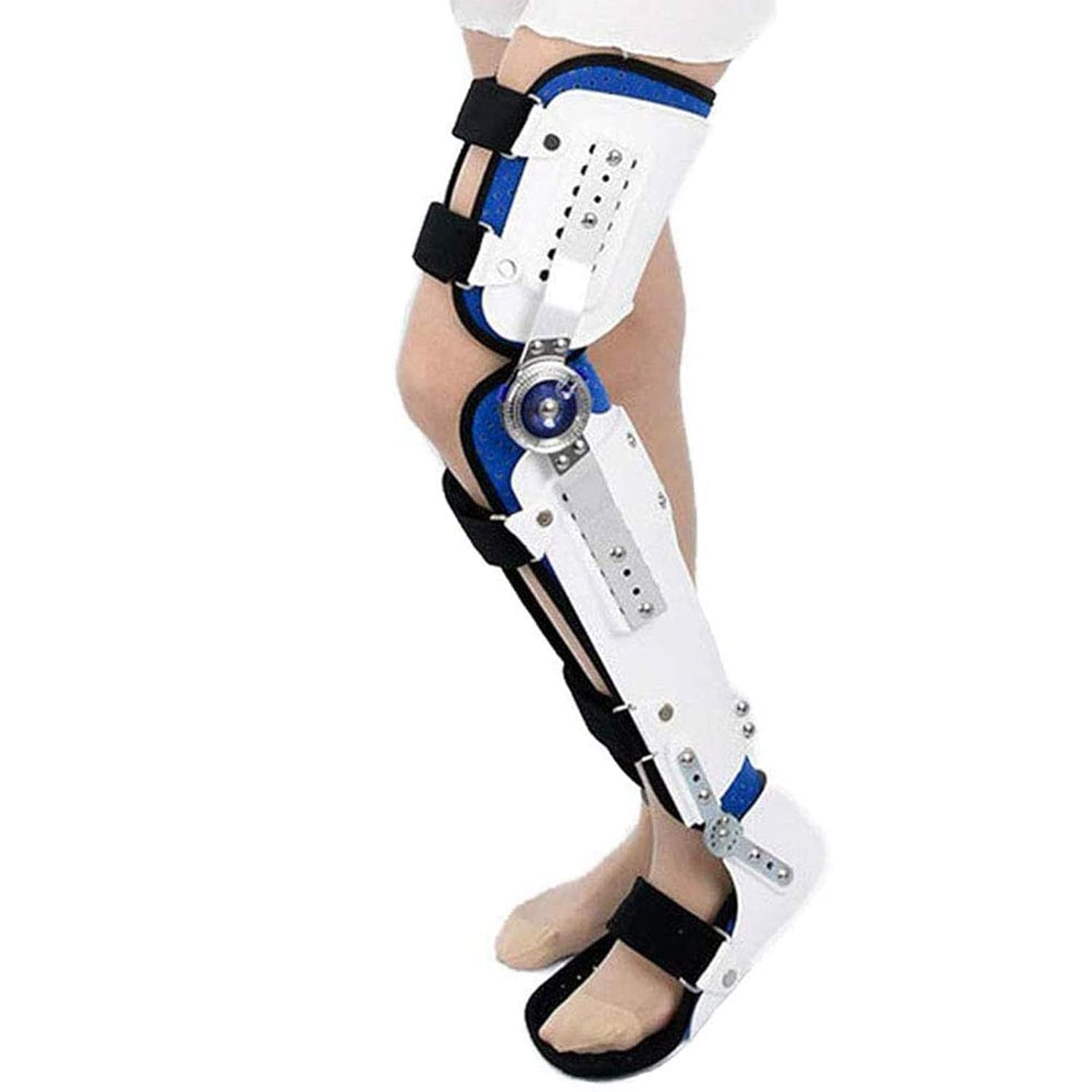 Support Lower Limbs Orthosis, Knee Ankle Foot Orthosis Brace Fixed with Walking Boots Brace Stable Safe, for Arthritis, Joint Injuries and Orthopedic Rehab (Right