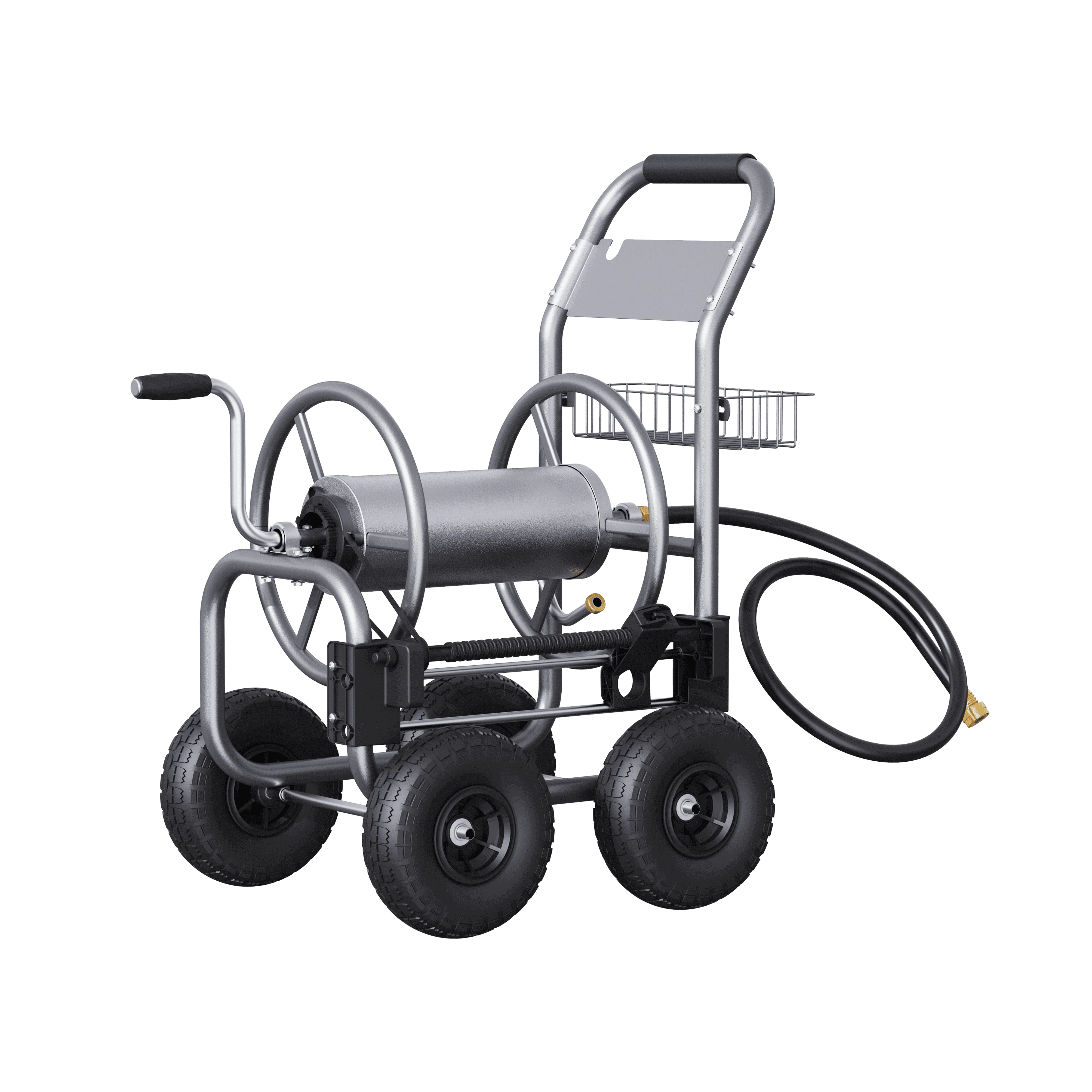 Giraffe Tools Heavy Duty Garden Hose Reel Cart 4 Wheels (HC03CUS)