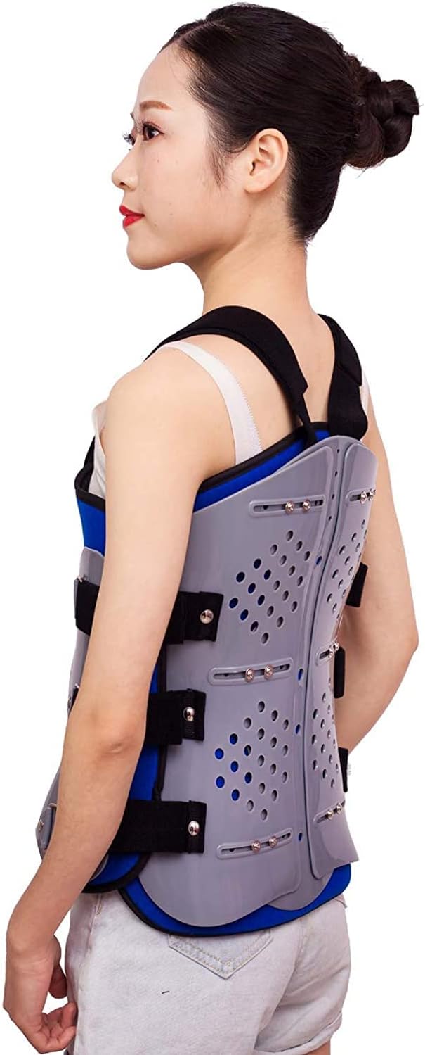 Posture Corrector Thoracic Back Brace, Lumbar Support Pain Relief and Straightener for Fractures Post Op Herniated Disc Spinal Trauma Mild Scoliosis Back Posture
