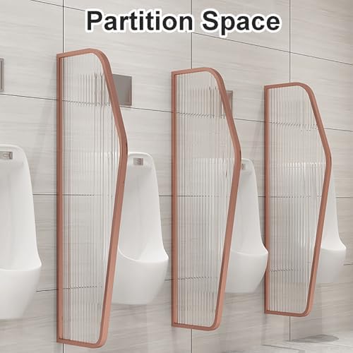 Men's Urinal - Translucent Glass Bathroom Partition for Public Toilets, Schools, Malls | Durable, Stylish Design for Enhanced Privacy & Hygiene