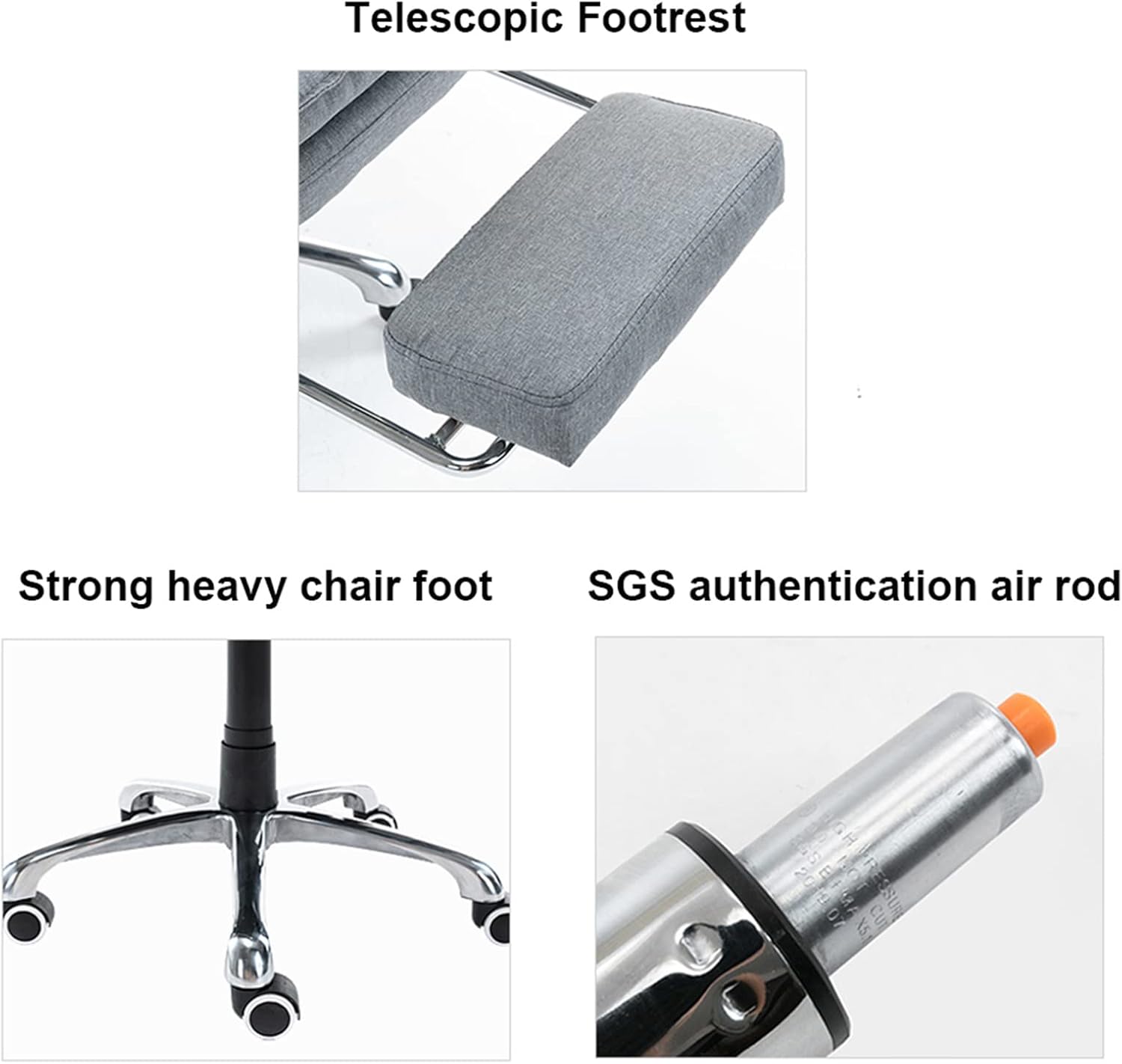 Reclining Office Chair with Footrest,Leather Managerial Chair,High Back Executive Office Chair Lumbar Support,with 170° Backrest Tilt Function and Padded Armrests,RedCoffee-A