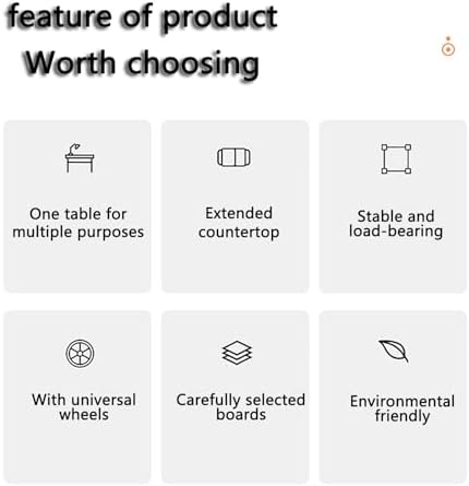 Foldable Table Tray Bedside Laptop Table Home Bed Simple Desk Folding Mobile，Overbed Hospital Table with Wheels Adjustable Height Swivel Bedside Cart Laptop Desk for Home Use Perfect for Hos