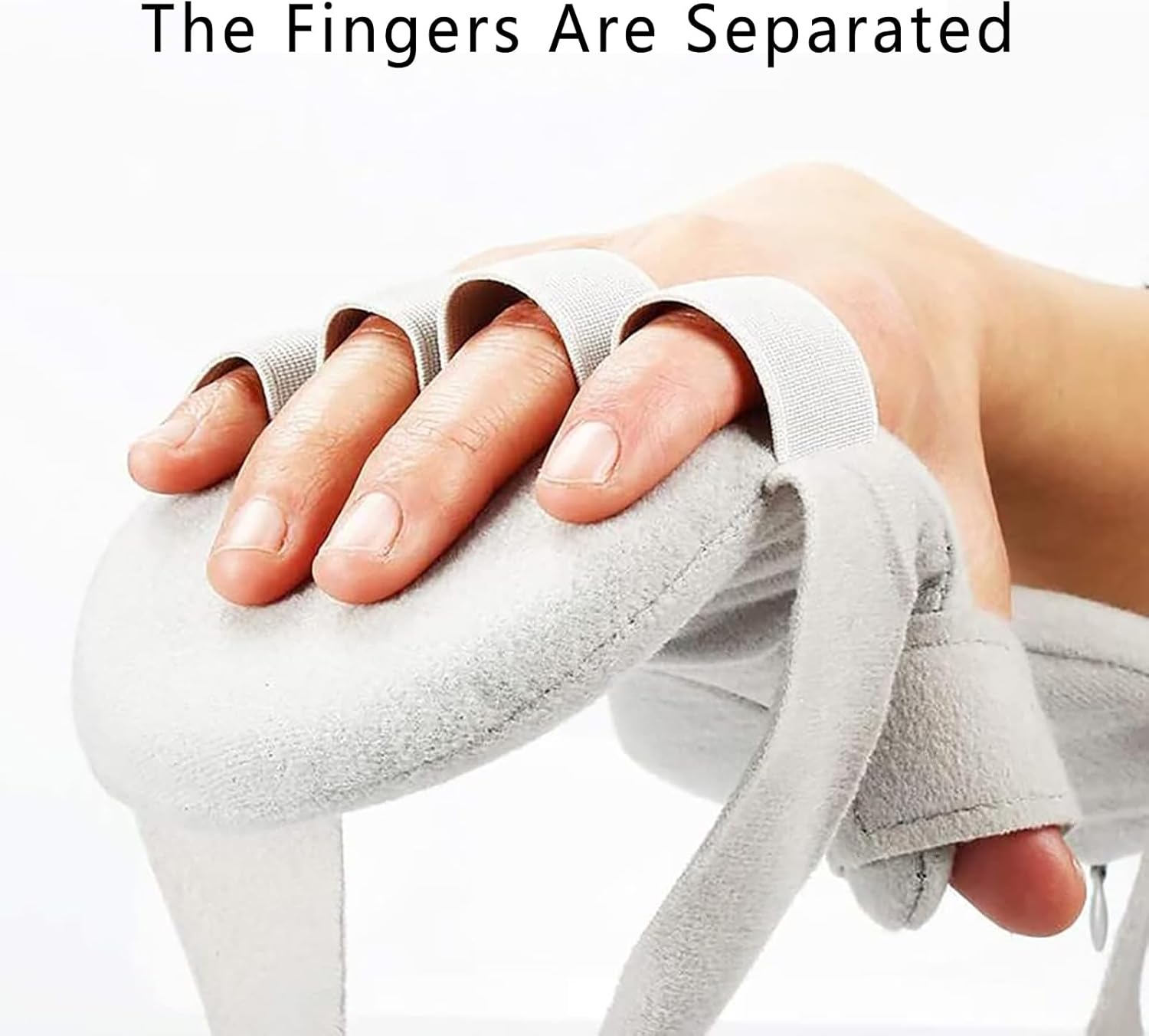 Night Wrist Thumb Immobilizer, Resting Hand Splint, Wrist Support Orthotics with Softly Padded, 5 Fingers Separated Fixation and Large Bending Amplitude, for,Right