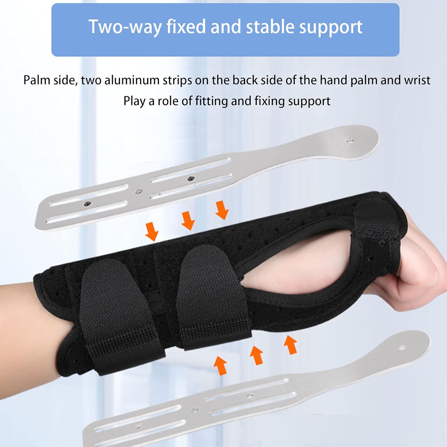 Carpal Tunnel Wrist Brace Wrist Support and Tendonitis Sports Injuries Sprain Arthritis Broken Pain Relief Treat Wrist Pain Sports Injuries Night Sleep Suppor