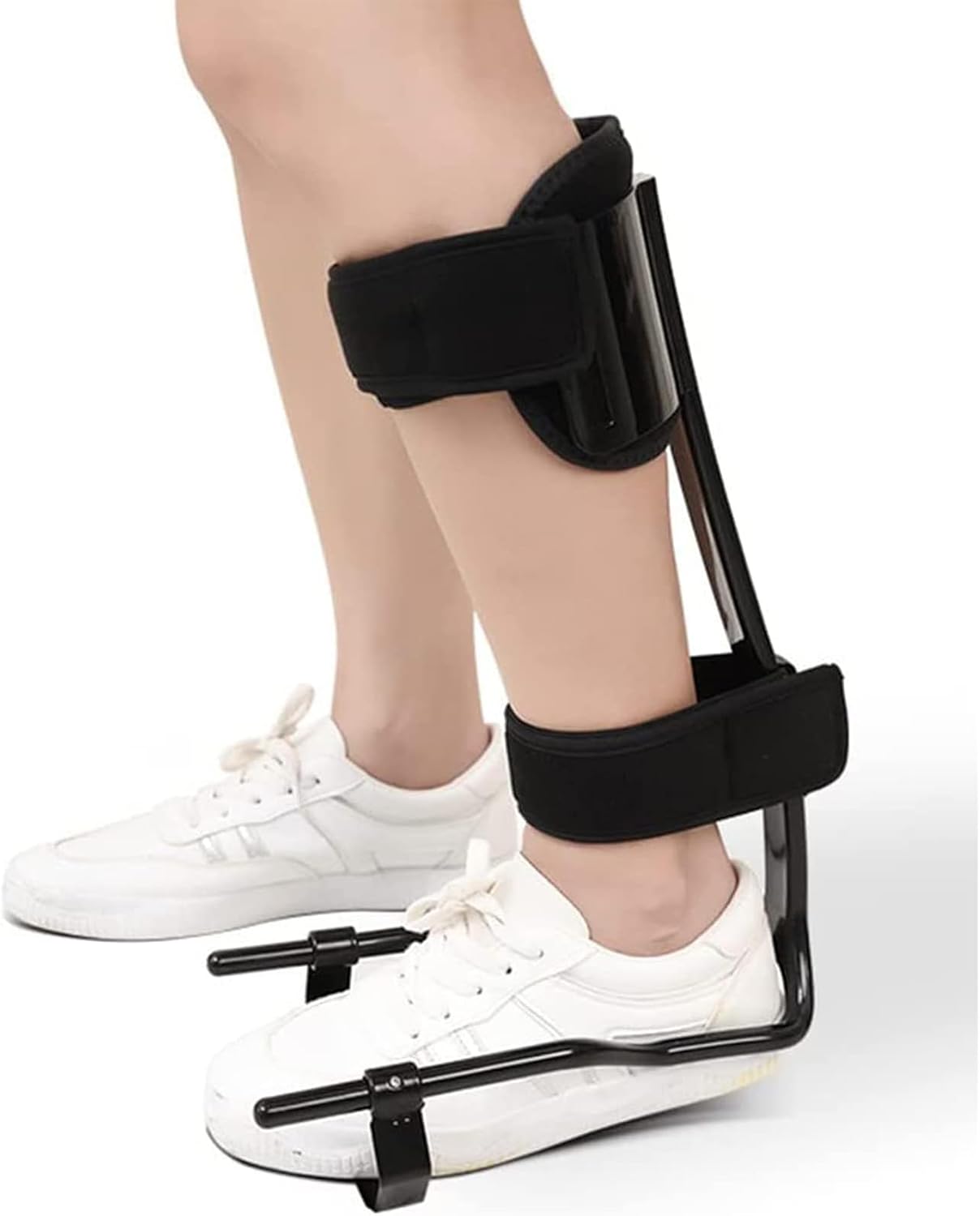 Foot Drop Orthosis, Ankle Brace Fixation Shoe Brace Support Protection, for Eases Symptoms of Achilles Tendonitis, for Hemipleia Stroke Shoes Walking, Pain Relief (S)