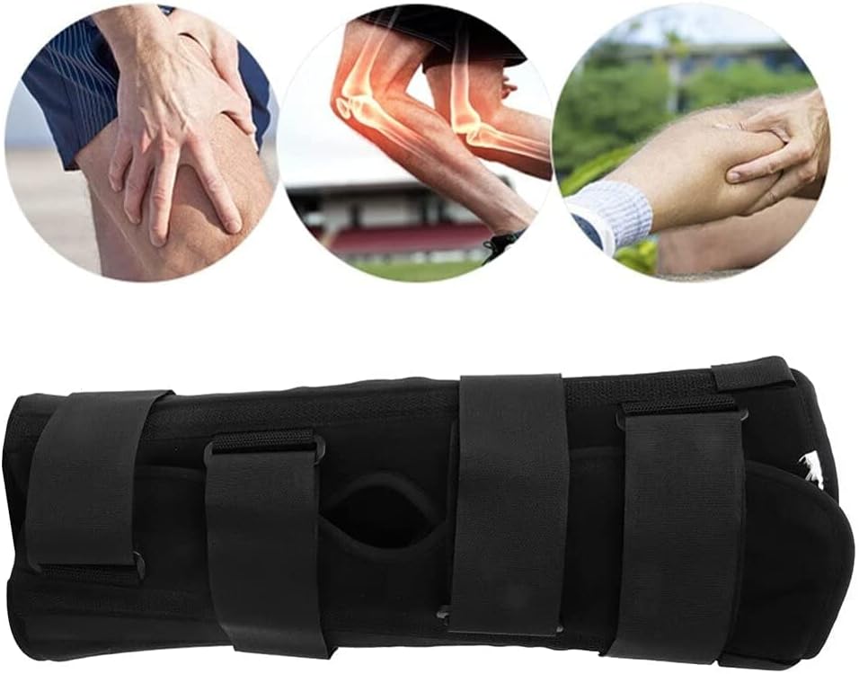 HUANGJUN Knee Fractures Splint Knee Immobilizer Full Leg Brace Comfort Rigid Support for Knee Pre-and Postoperative & Injury or Surgery Recovery