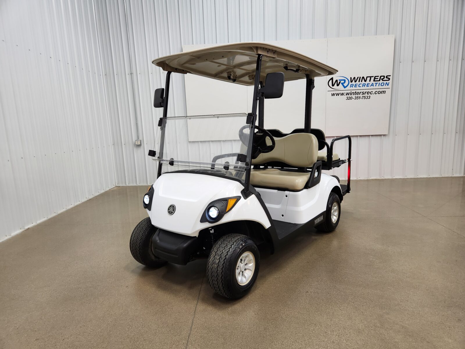 2017 Yamaha Drive 2 Lithium Ion STREET READY Golf Cart, White