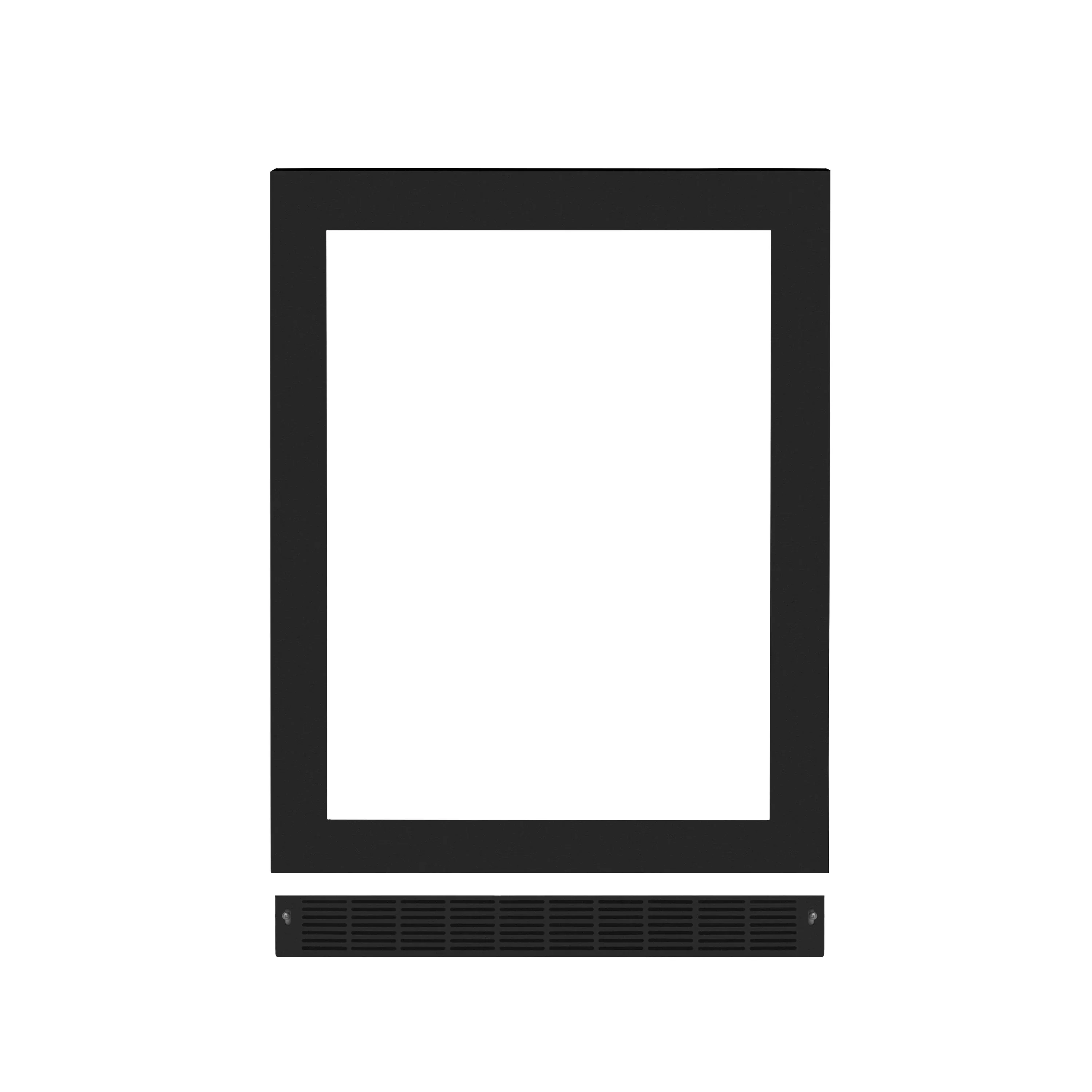 ZLINE 24-Inch Touchstone Undercounter Refrigeration Door in Black Matte (RPO-BLM-24)