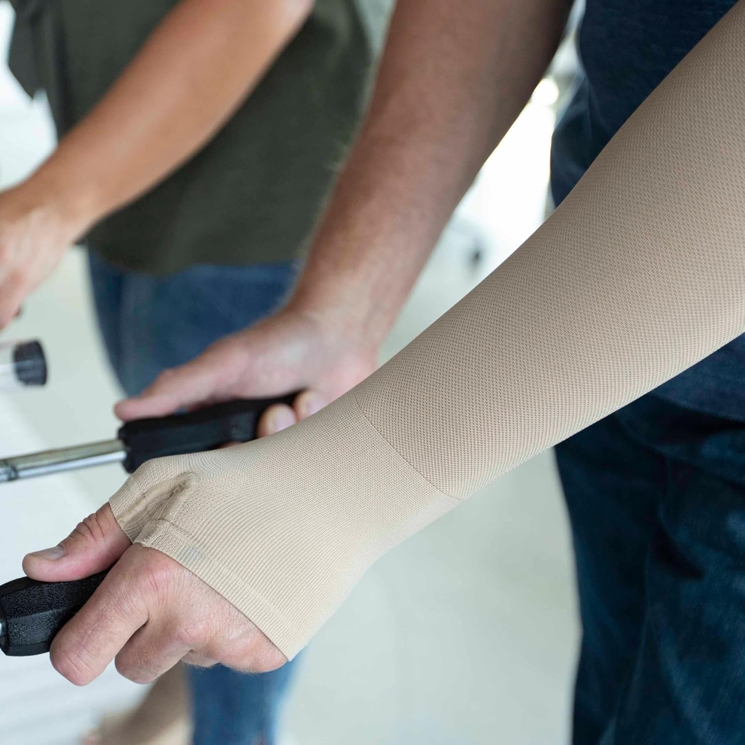 mediven Harmony Lymphedema Combination Compression Arm Sleeve and Gauntlet with Silicone Band 20-30 mmHg