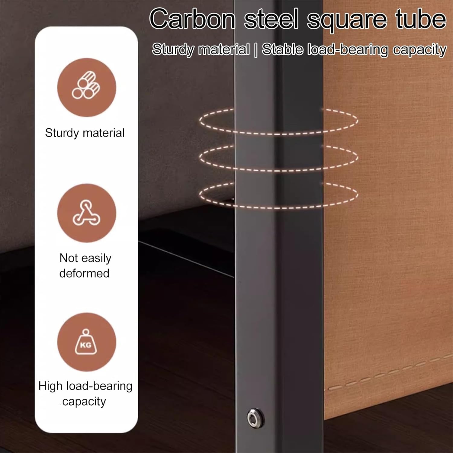 Overbed Bedside Table with Wheels, Rolling Laptop Table with Metal Frame, Ultra-Low Profile Base Fits Under Beds & Sofas, for Hospital and Home Use