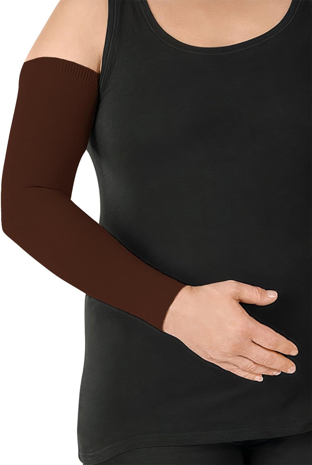 Juzo Soft Compression Arm Sleeve 15-20 mmHg, Silicone Dot Band | Compression Arm Sleeves for Men/ Women for Mild (Stage 1) Lymphedema and Lipo-Lymphedema Treatment