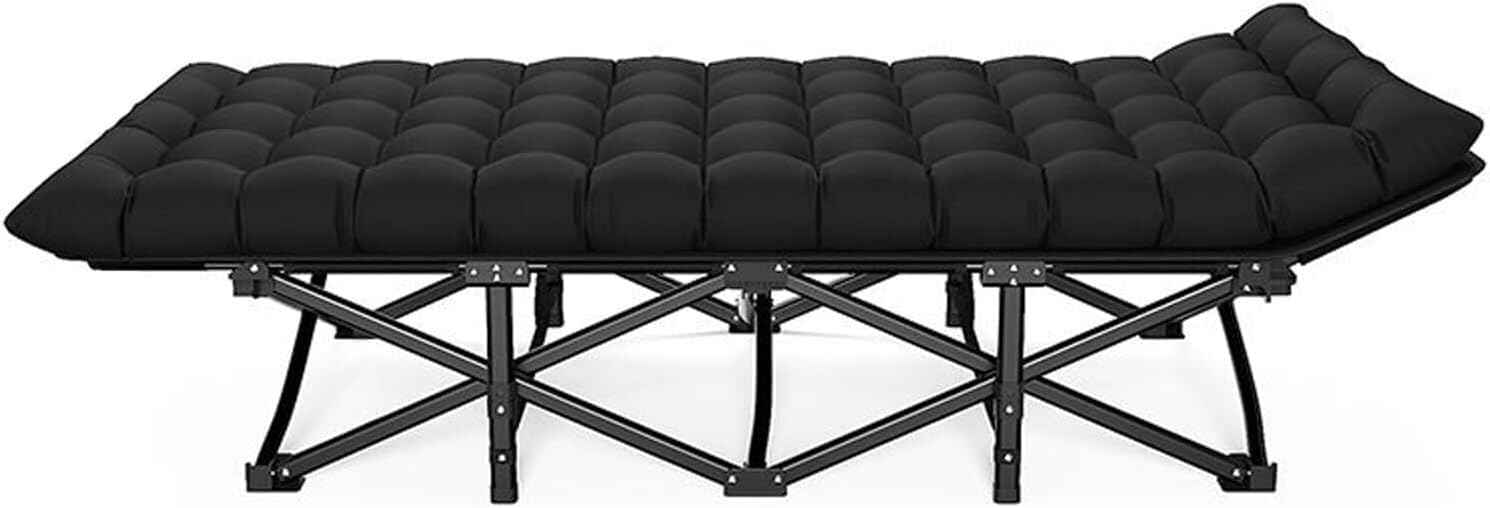 TIST Lightweight Folding Bed Lightweight Steel Tubular Frame, Portable Foldable Adult Bed, Suitable for Guests, Camping, Home Office, Vacation and Hospital Use. Camping Folding Bed