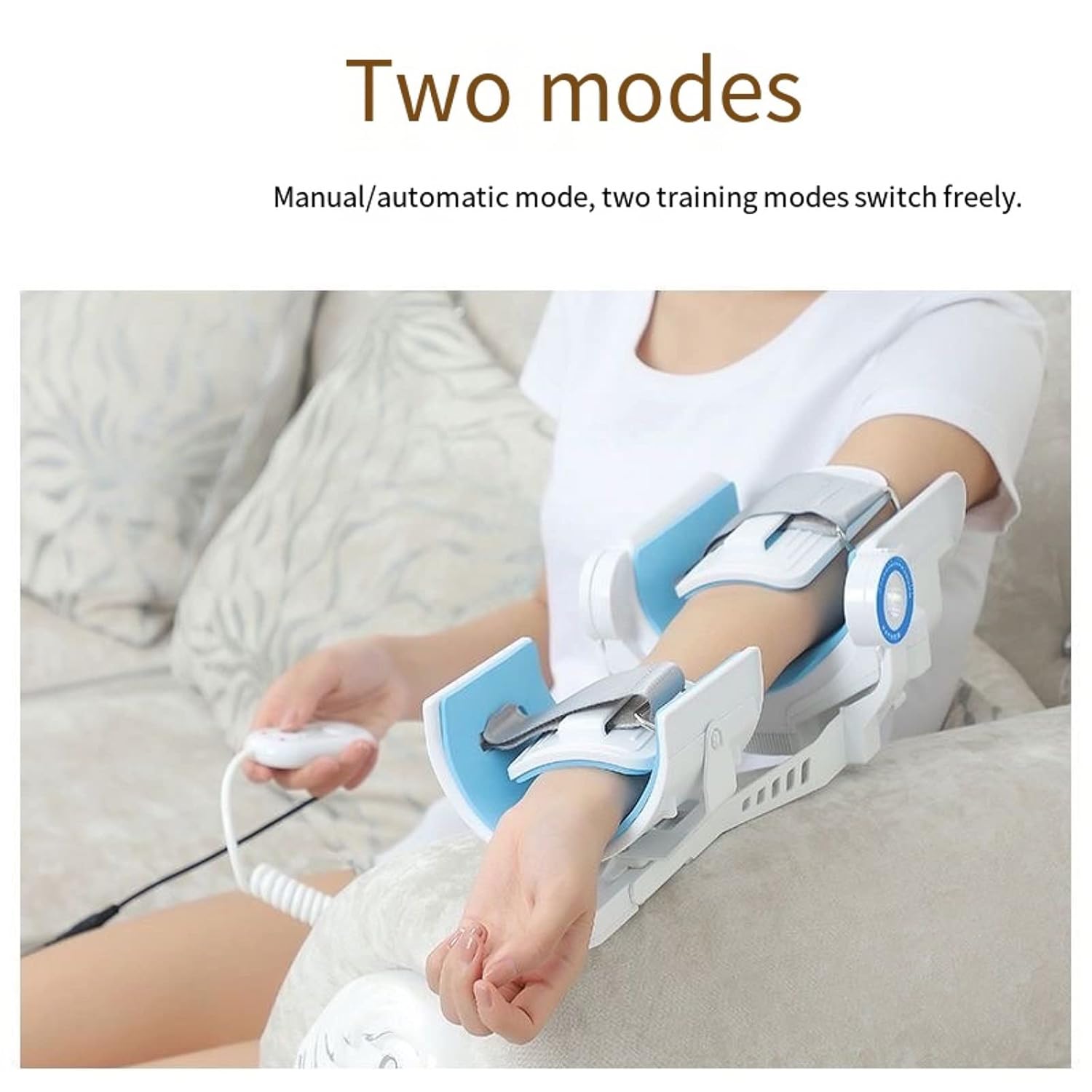 Rehabilitation Device Electric Household Elbow Flexion,3 Speed Adjustable Elbow Brace Train Orthotic w/Remote Control,-5~150°full-angle Exercise