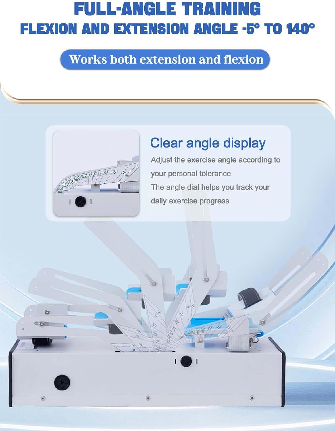 Arm Rehabilitation Training Device with Remote Control, -5-140° Flexion & Extension for Post-Op Recovery & Fracture Rehabilitation, Electric Elbow Joint Exerciser