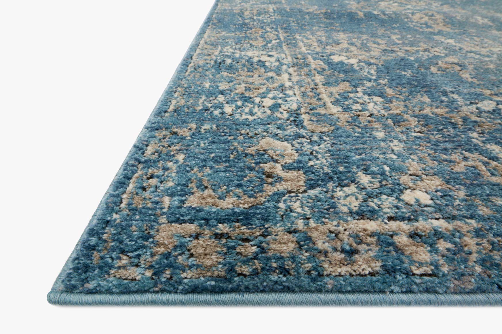 Loloi Millennium Collection - Transitional Power Loomed Rug in Blue & Taupe (MV-05)