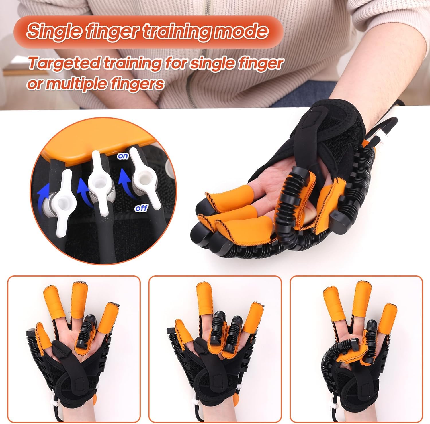 (Left & Right) Rehabilitation Robot Glove Hand Stroke Hand Therapy Equipment, Hand Function Rehabilitation Training Device
