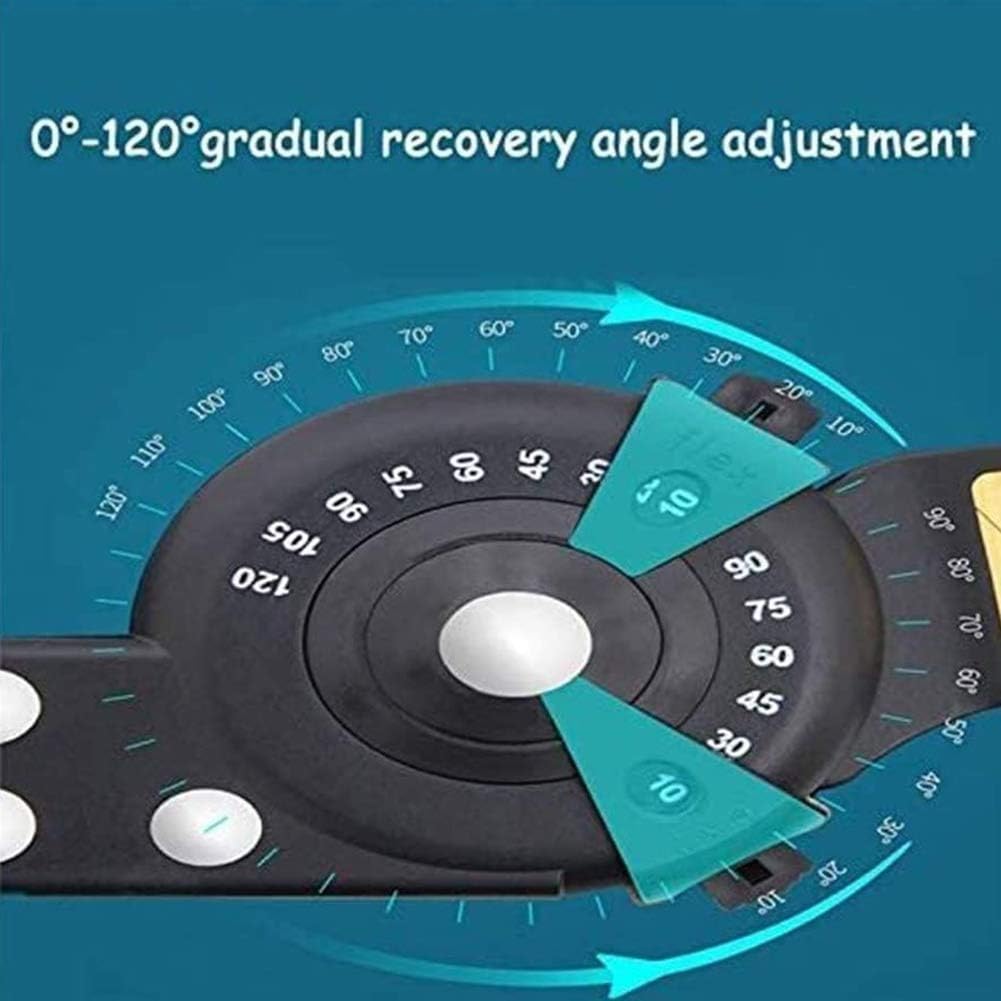 Adjustable ROM Hinged Knee Brace Leg Stabilizer, Post-Op Knee Brace for Recovery Stabilization Ligament/Sports Injuries Unisex,Blue